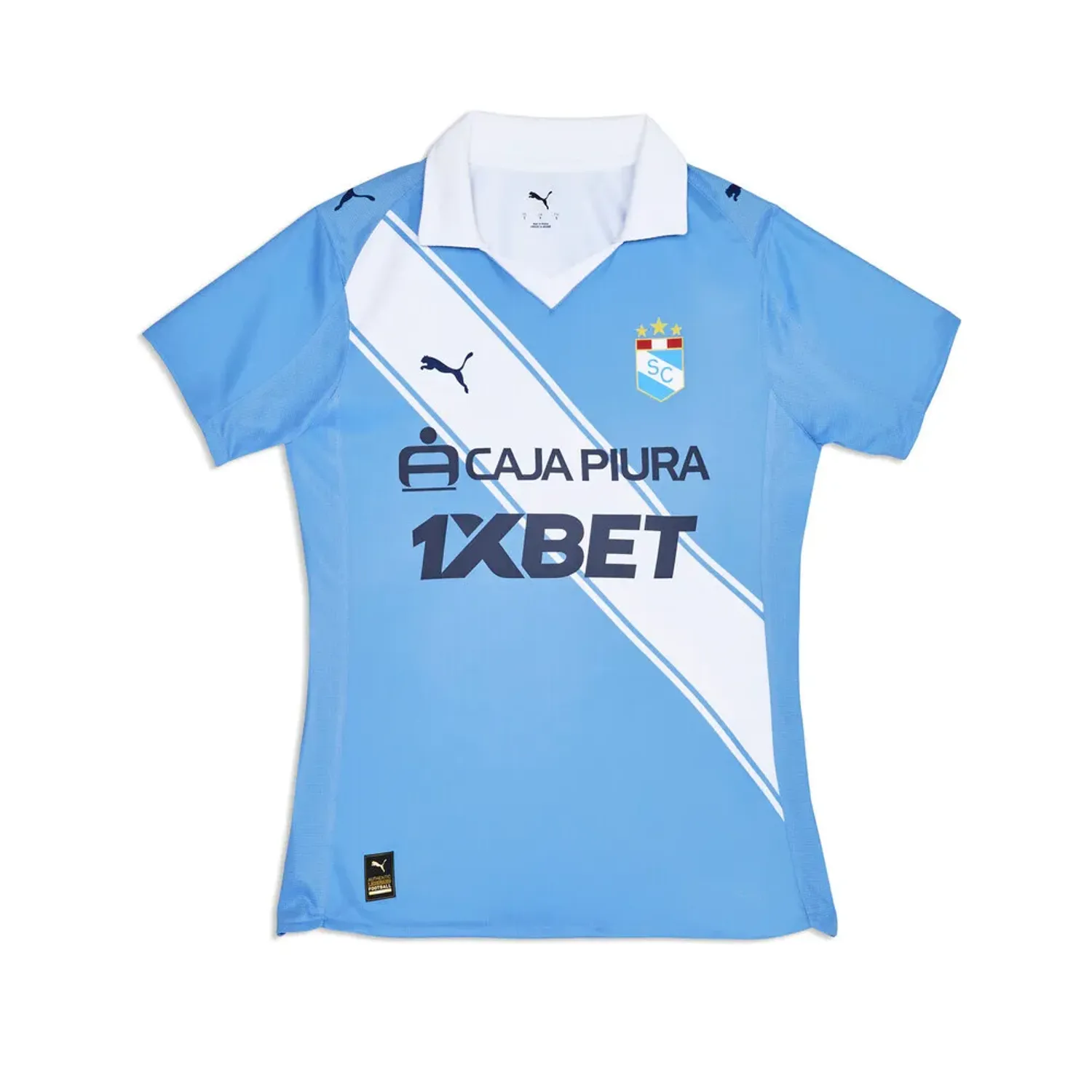 Camiseta Puma Deportiva Mujer Sporting Cristal Home Jersey Replica color azul | Platanitos