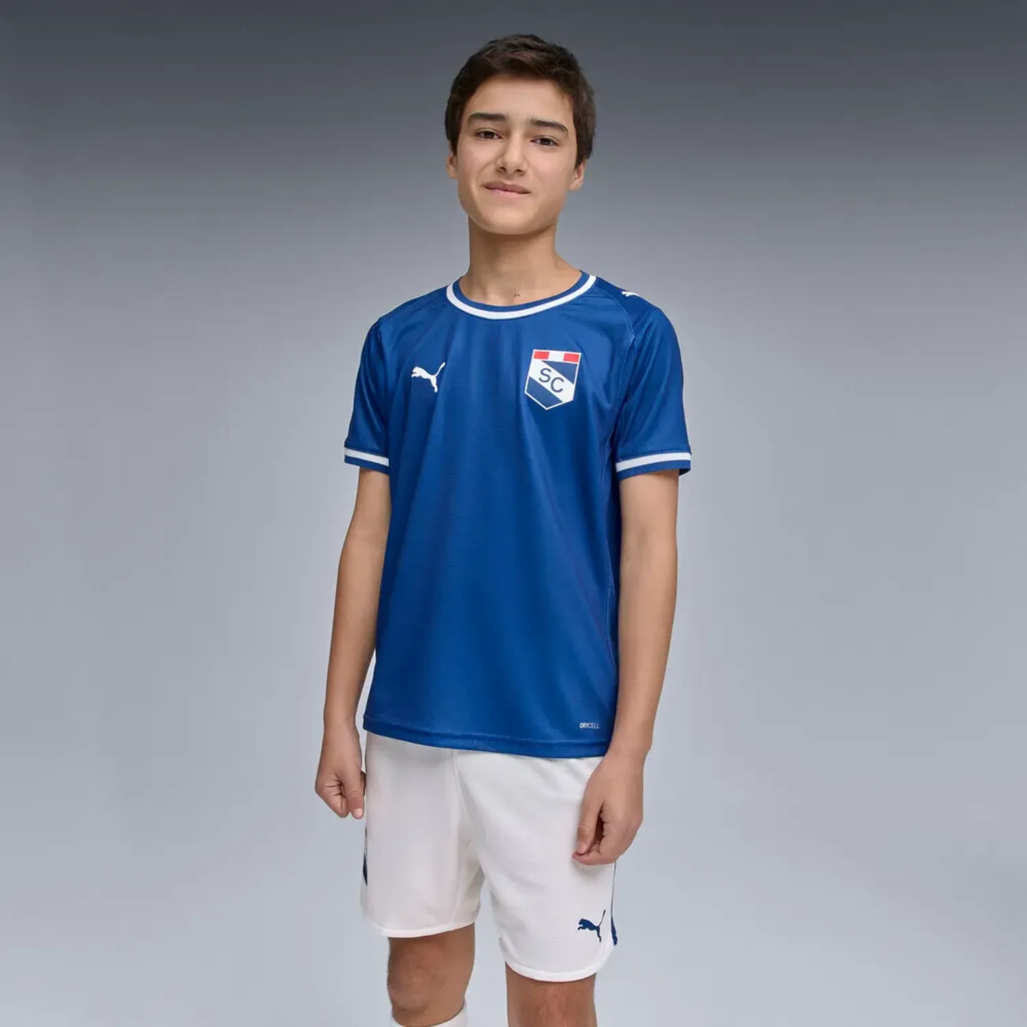 Camiseta Puma Juvenil Sporting Cristal Away Jersey Replica Jr color azul | Platanitos