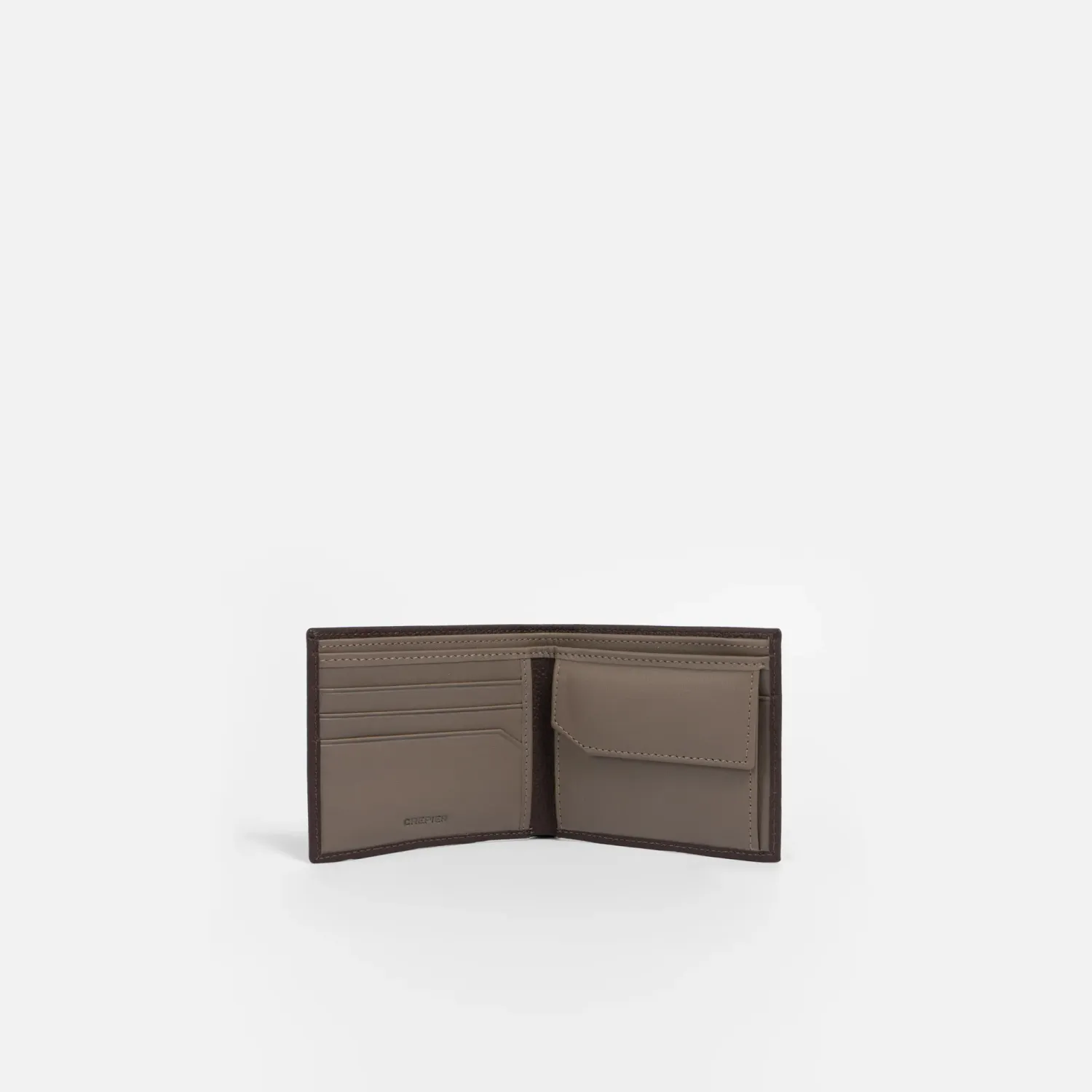 Billetera Crepier Hombre Cuero Ezriel Mediano color marron | Platanitos