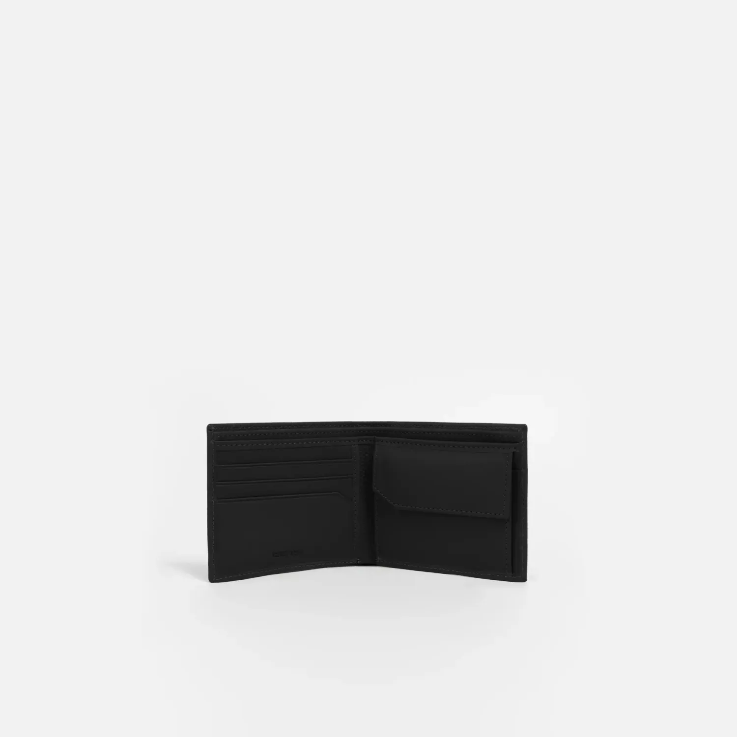 Billetera Crepier Hombre Cuero Ezriel Mediano color negro | Platanitos