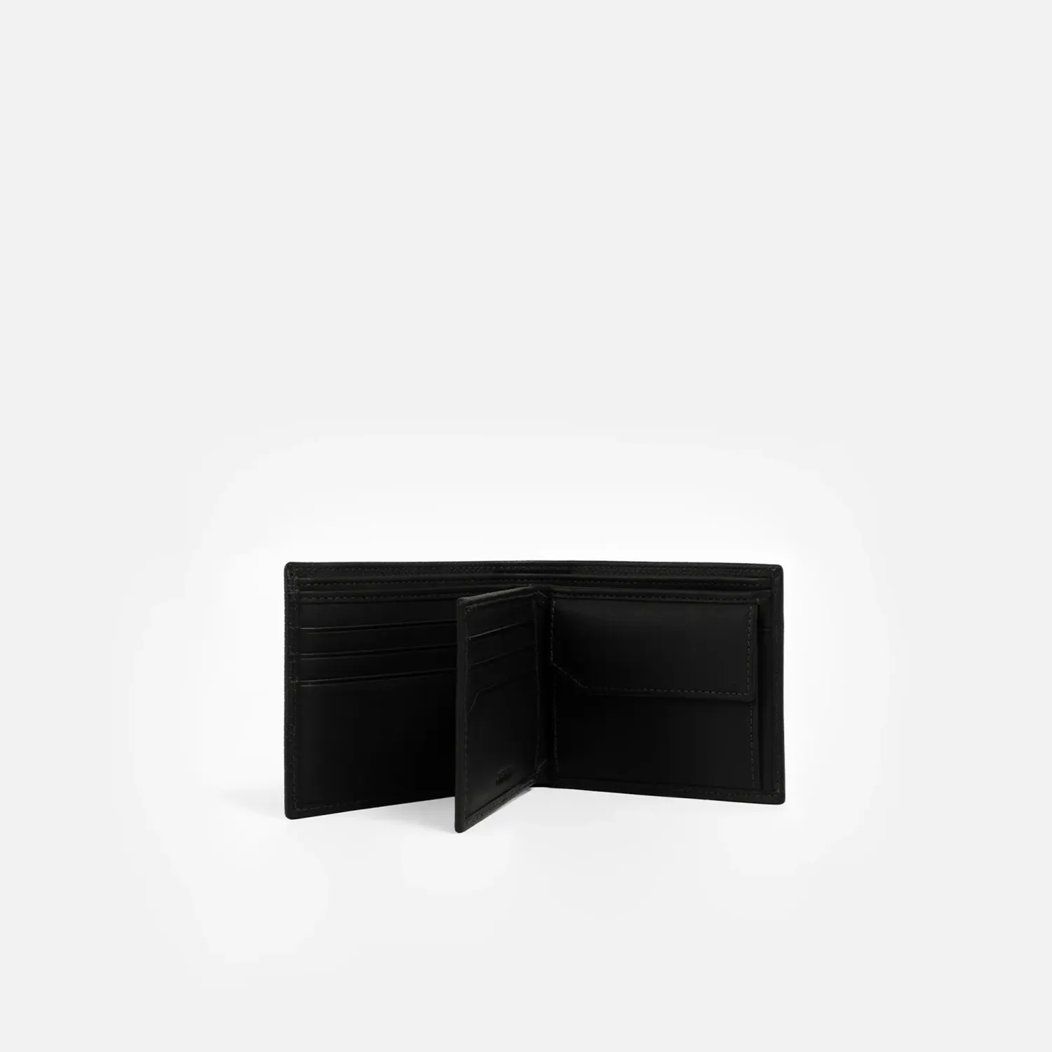 CREPIER Billetera Crepier Hombre Cuero Lombardi 2.0 Grande color negro | Platanitos