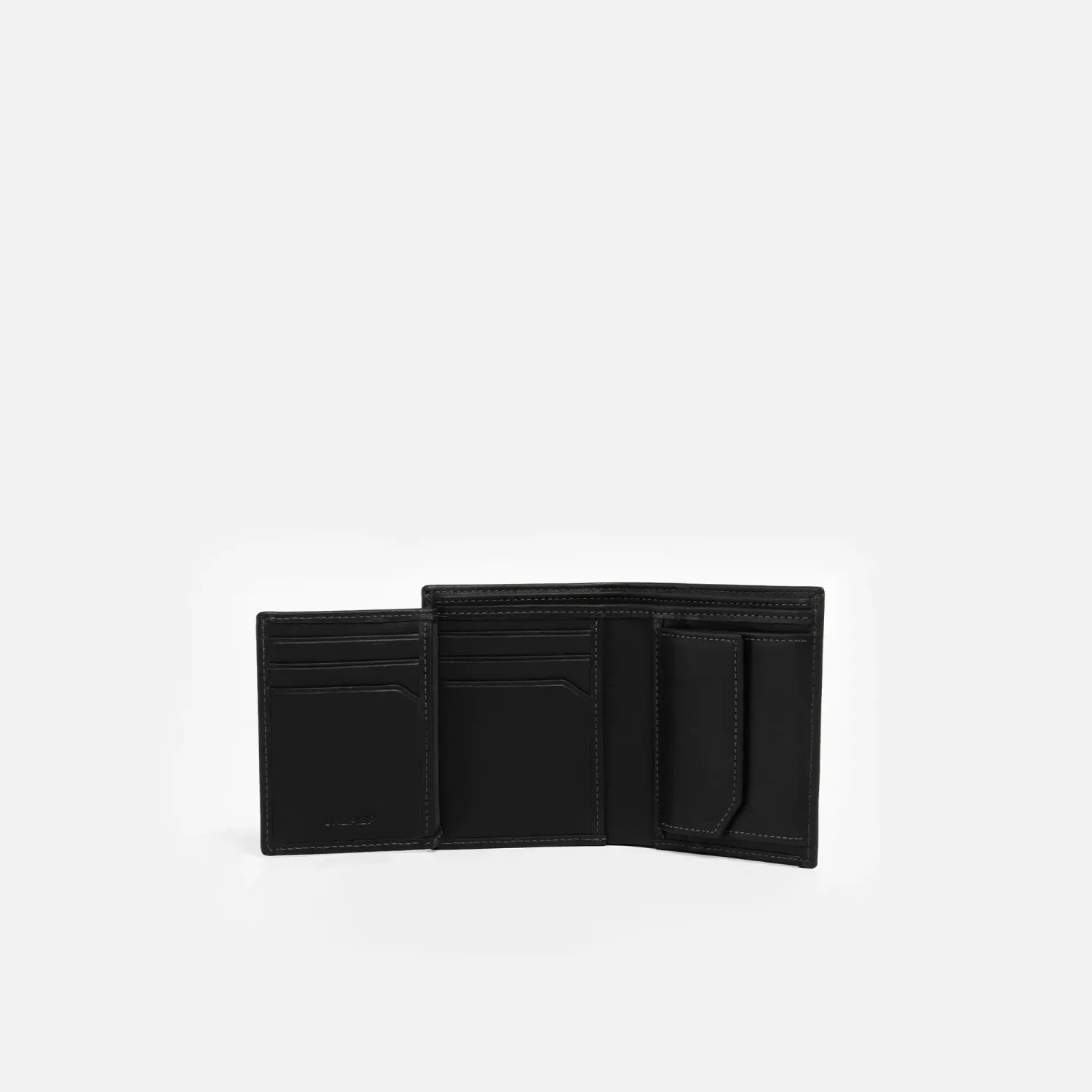 CREPIER Billetera Crepier Hombre Cuero Oriel Mediano color negro | Platanitos