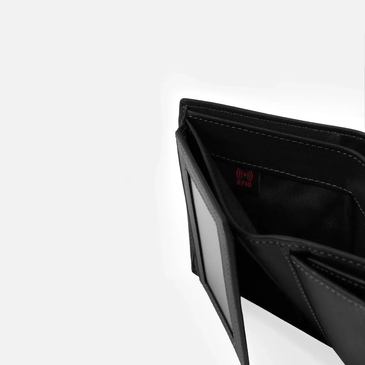 CREPIER Billetera Crepier Hombre Cuero Oriel Mediano color negro | Platanitos