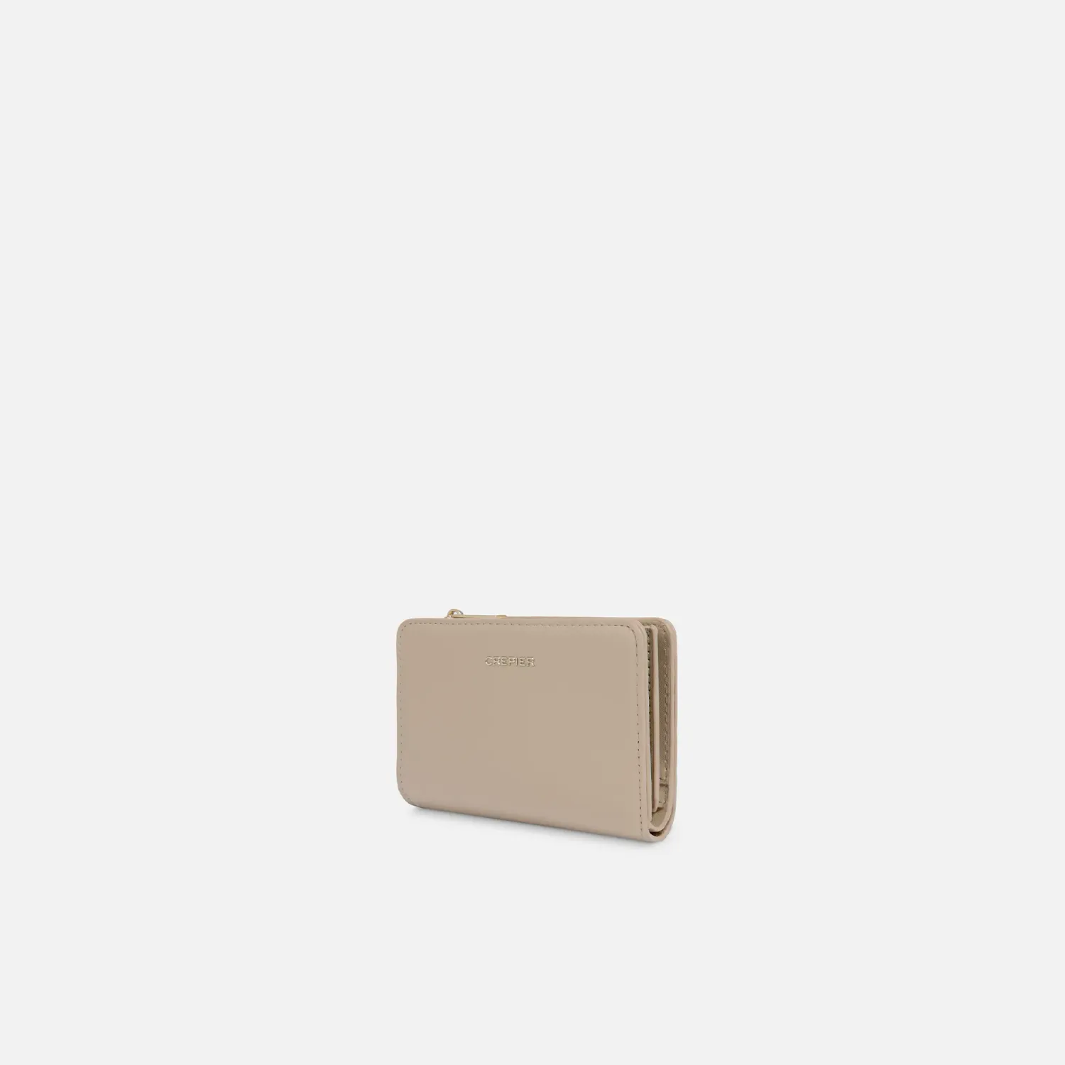 Billetera Crepier Mujer Cazzia Mediano color beige | Platanitos