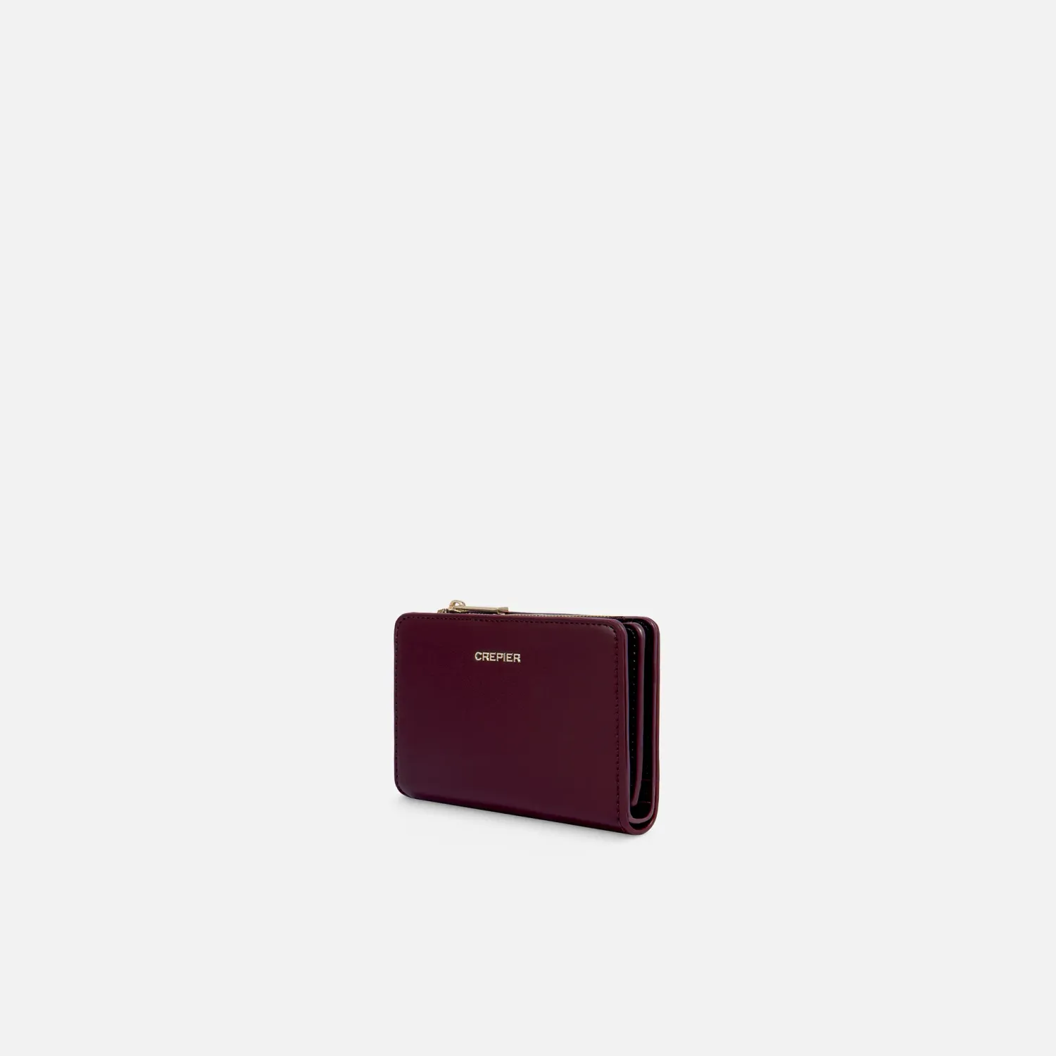 CREPIER Billetera Crepier Mujer Cazzia Mediano color burgundy | Platanitos