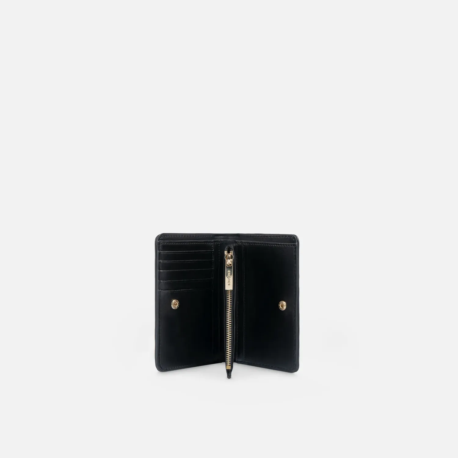 Billetera Crepier Mujer Cazzia Mediano color negro | Platanitos