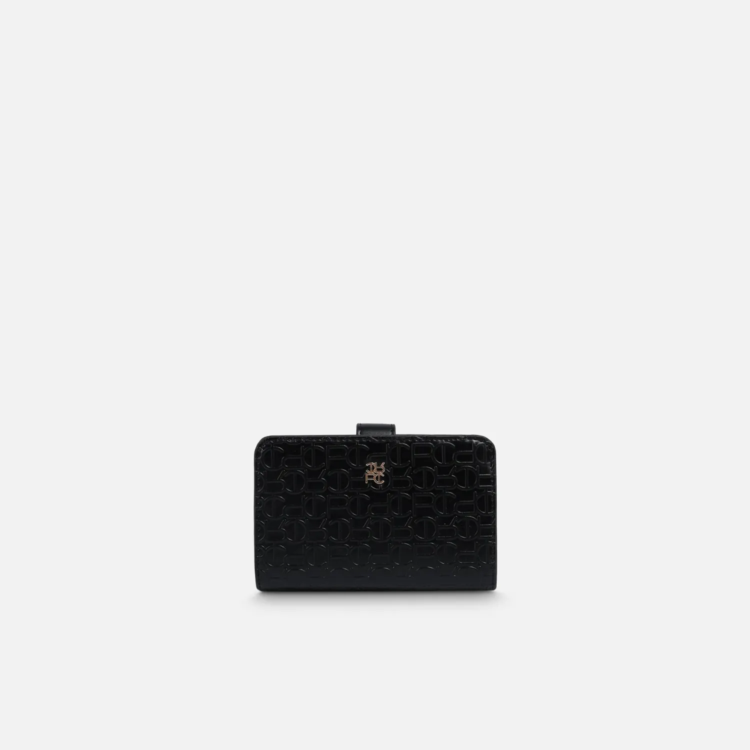 CREPIER Billetera Crepier Mujer Ramina Mediano Signature color negro | Platanitos