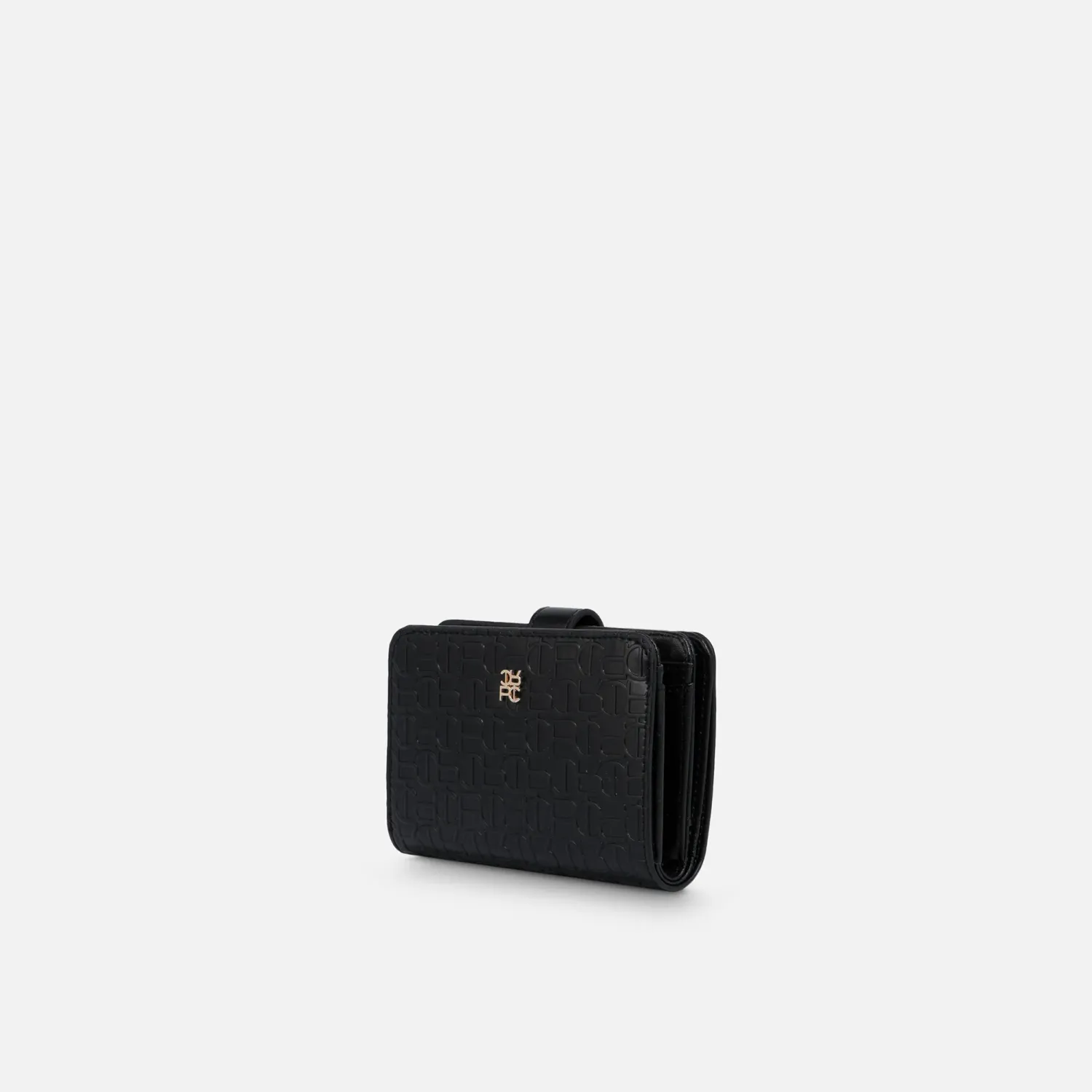 CREPIER Billetera Crepier Mujer Ramina Mediano Signature color negro | Platanitos