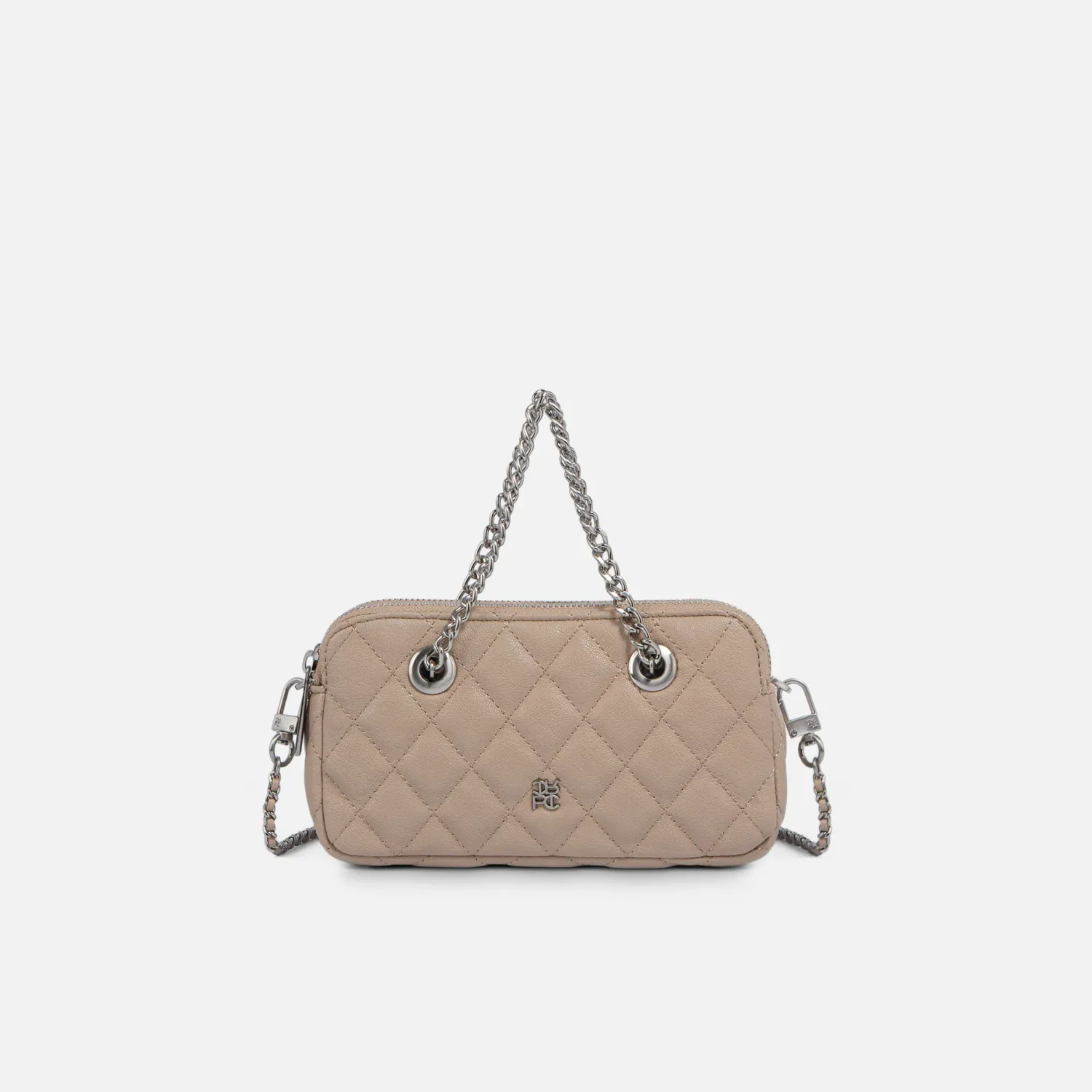 Bolso Crepier Mujer Crossbody Arlette Chico color topo | Platanitos