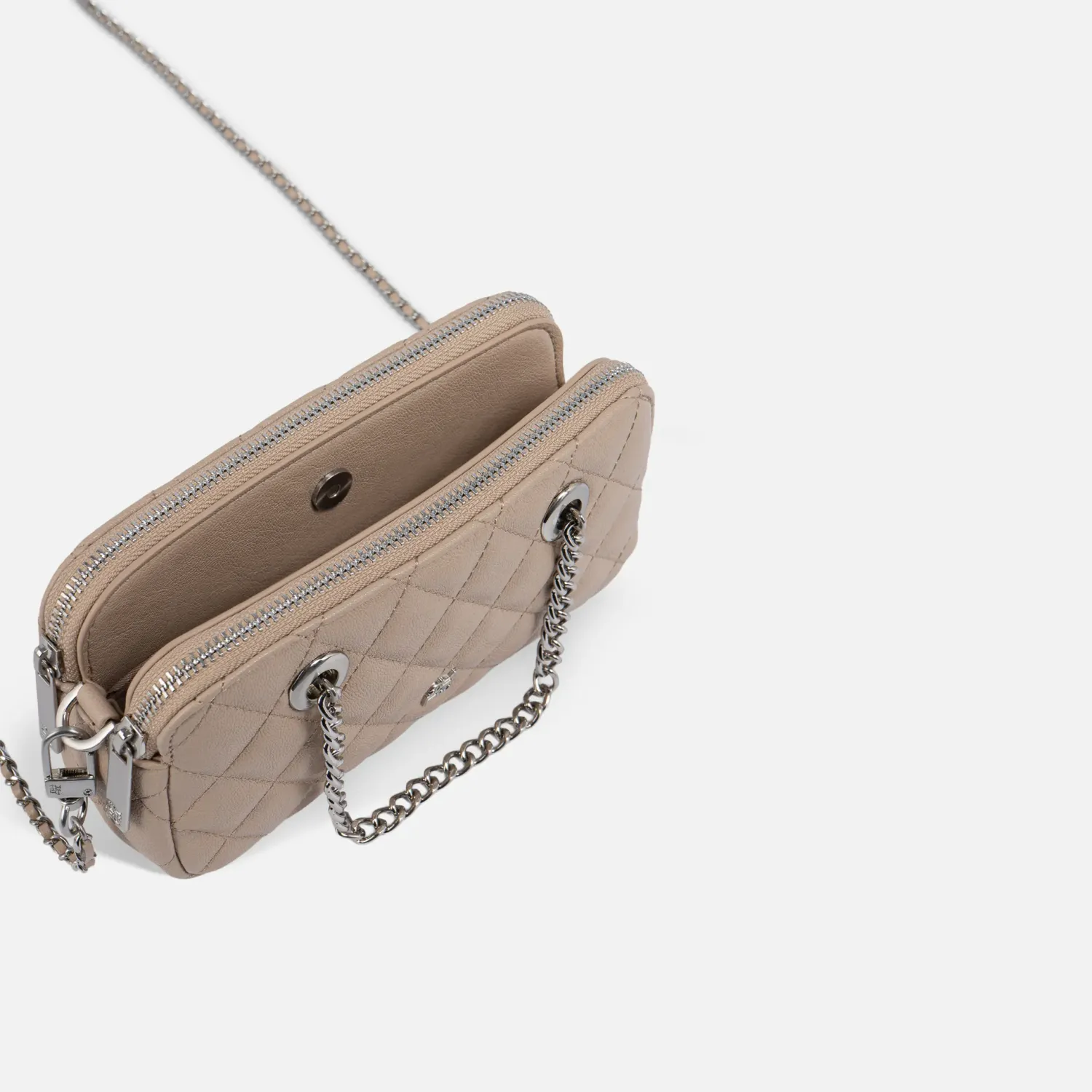 Bolso Crepier Mujer Crossbody Arlette Chico color topo | Platanitos