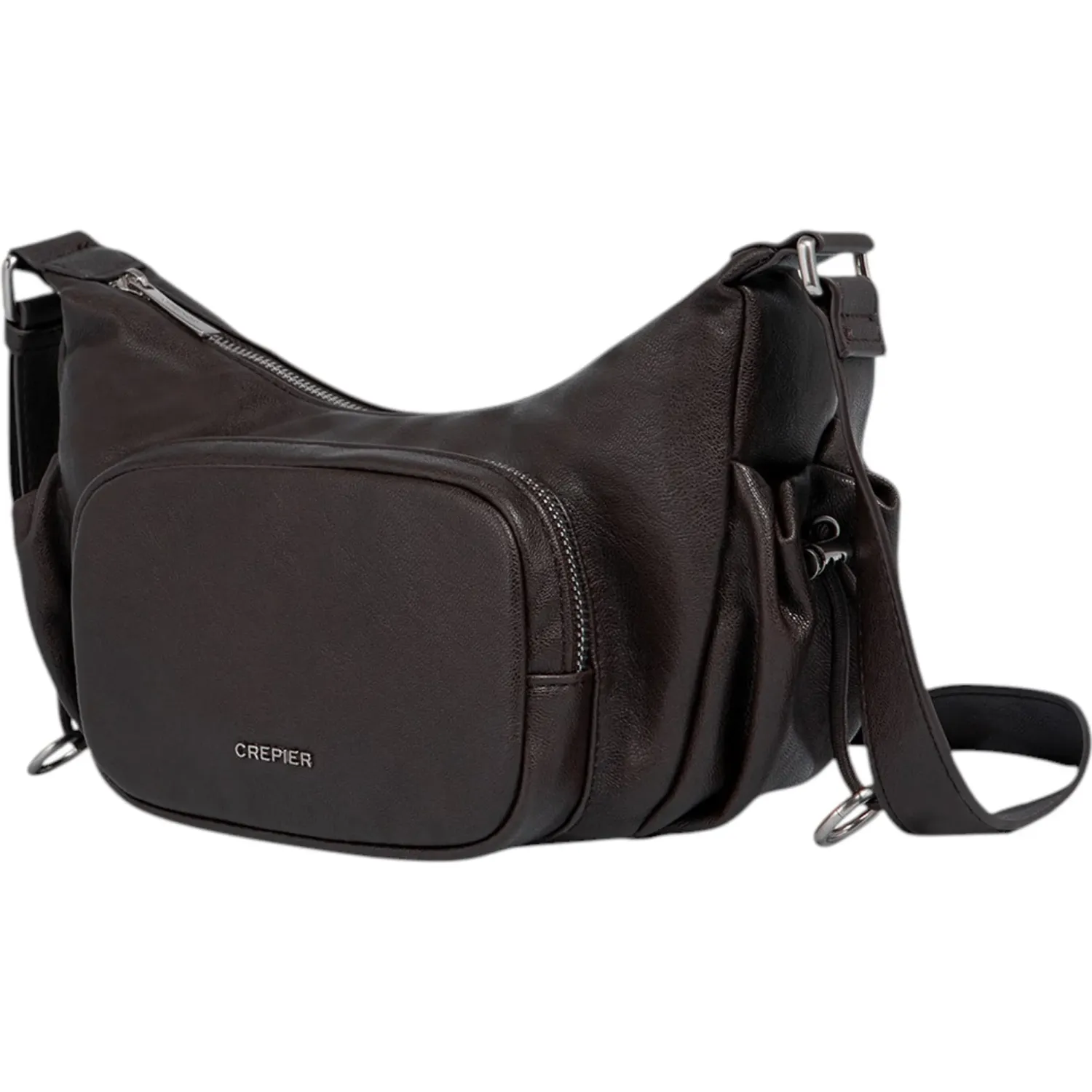 CREPIER Bolso Crepier Mujer Crossbody Emerie Chico color marron oscuro | Platanitos