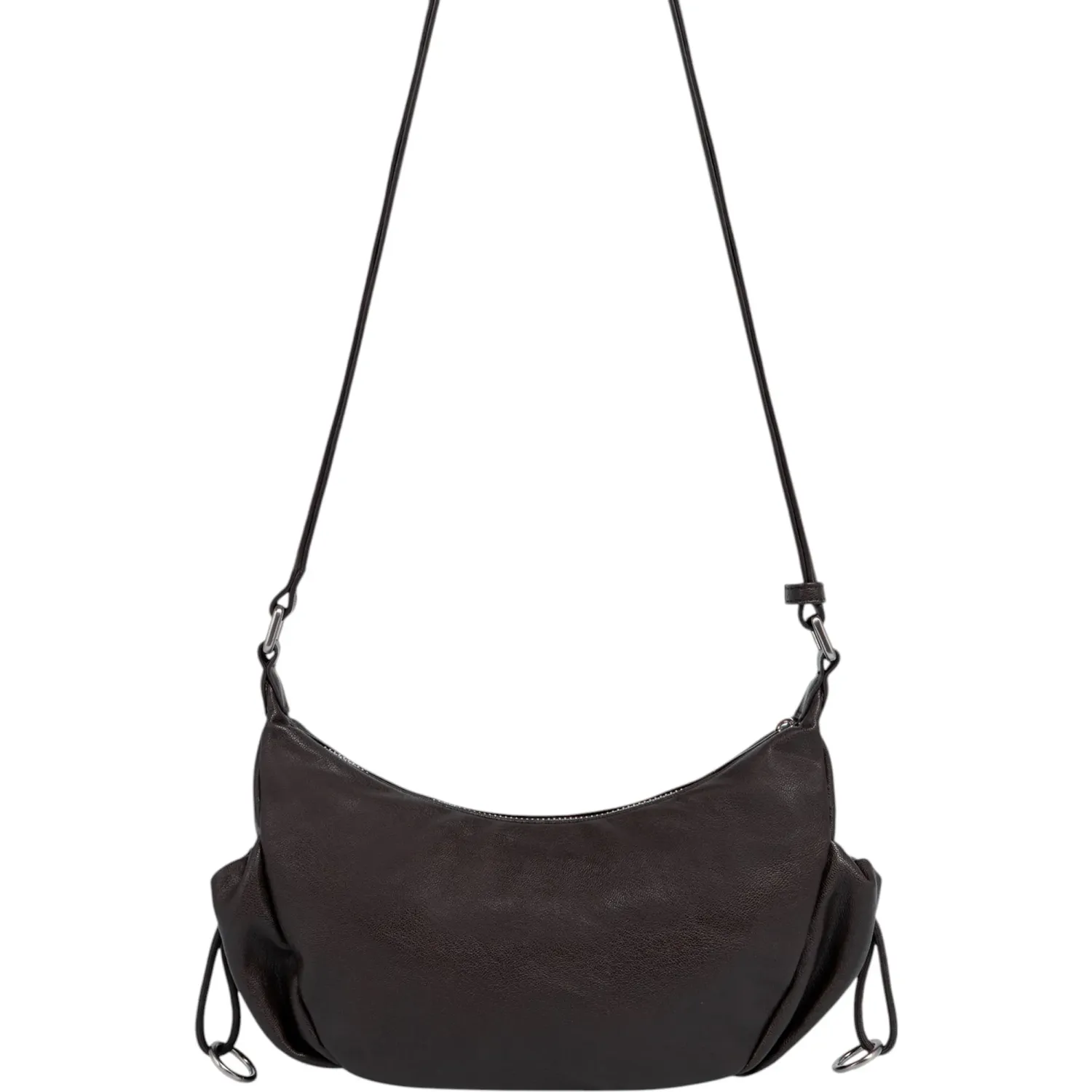 CREPIER Bolso Crepier Mujer Crossbody Emerie Chico color marron oscuro | Platanitos