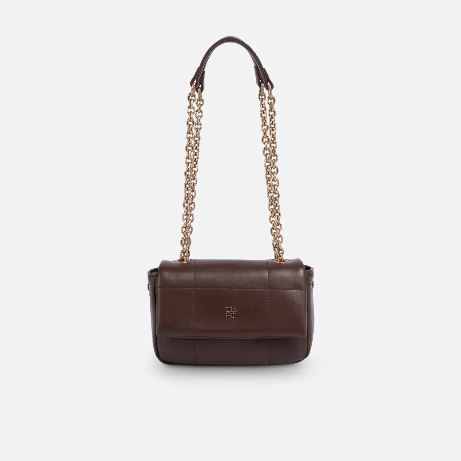Bolso Crepier Mujer Flap Kaie Chico color marrón | Platanitos