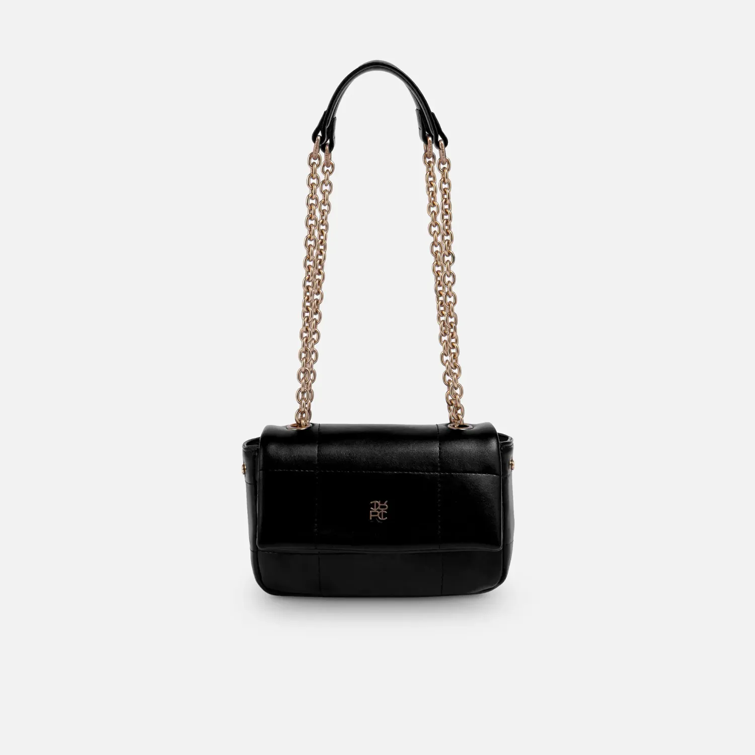 Bolso Crepier Mujer Flap Kaie Chico color negro | Platanitos