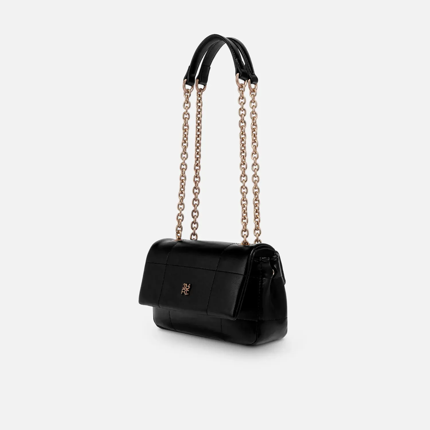 Bolso Crepier Mujer Flap Kaie Chico color negro | Platanitos