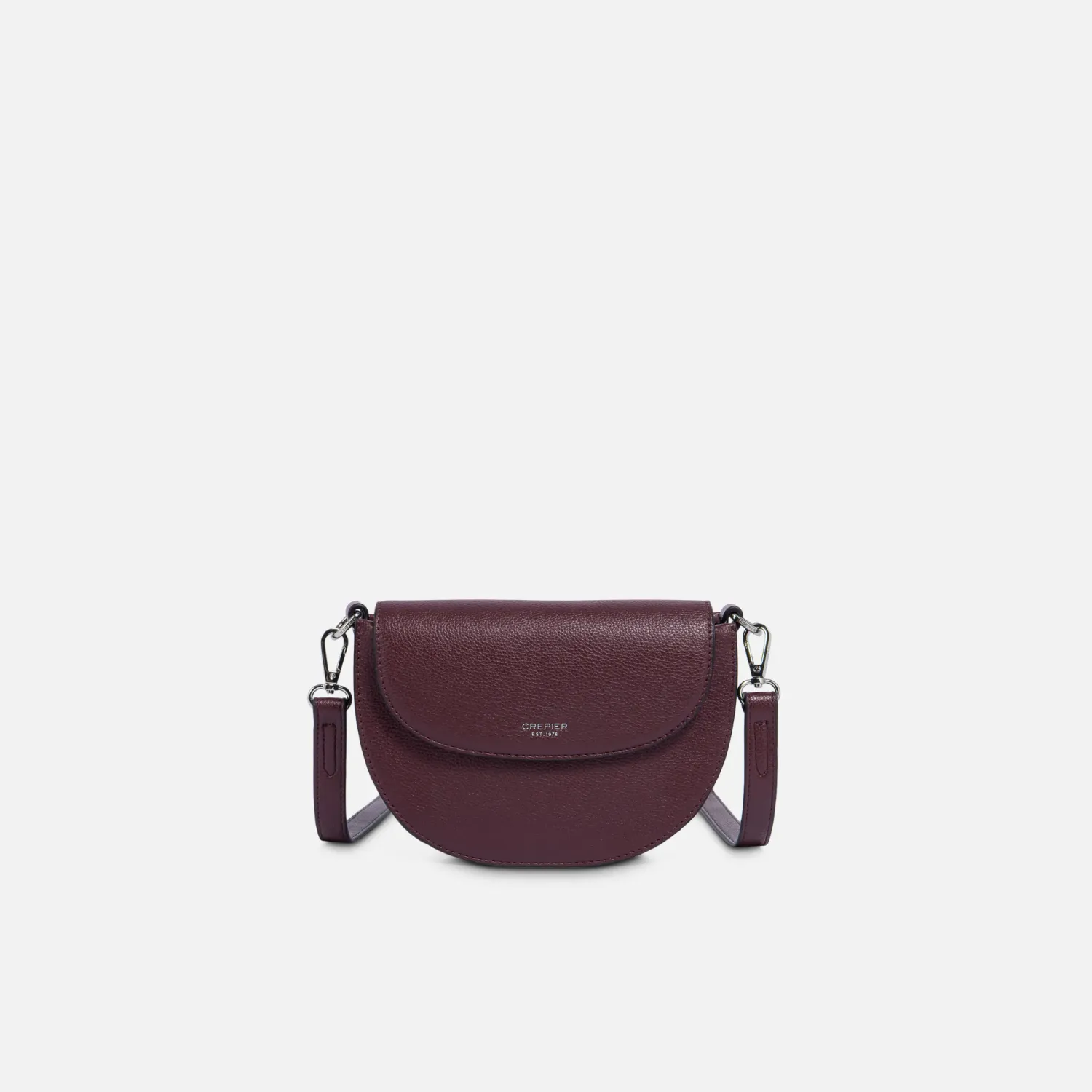 Bolso Crepier Mujer Flap Solei Chico color burgundy | Platanitos