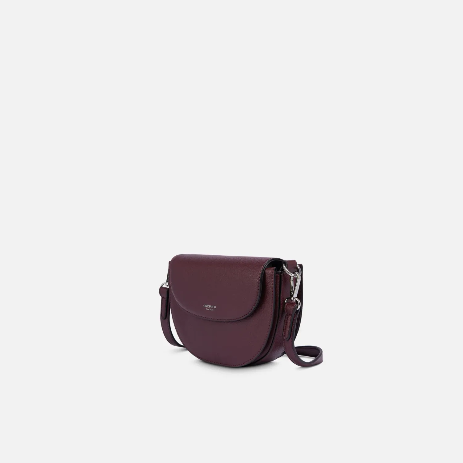 Bolso Crepier Mujer Flap Solei Chico color burgundy | Platanitos