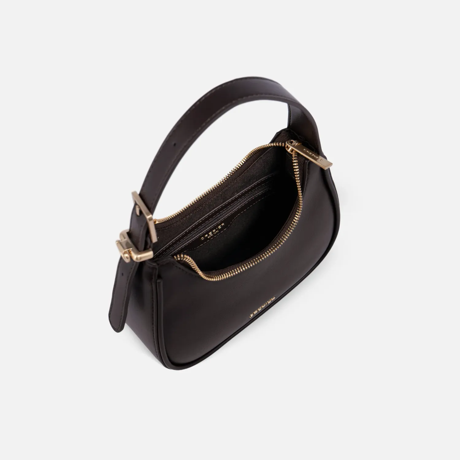 Bolso Crepier Mujer Hobo Adhara Chico color marron oscuro | Platanitos