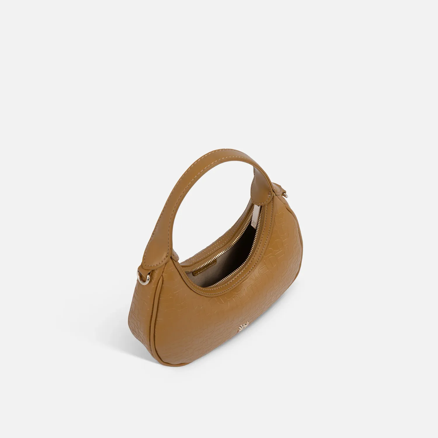 Bolso Crepier Mujer Hobo Anya Chico color ocre | Platanitos