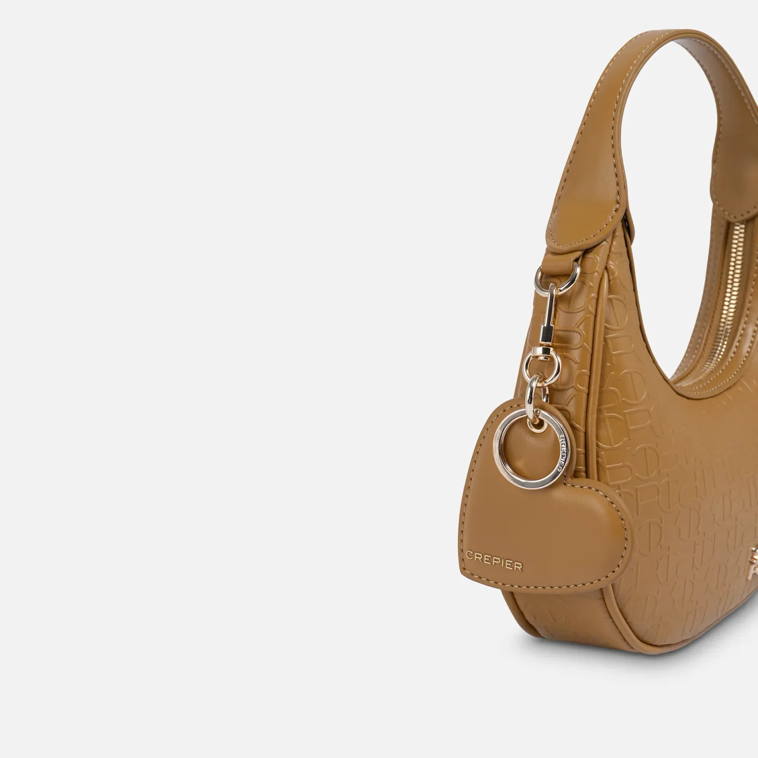 Bolso Crepier Mujer Hobo Anya Chico color ocre | Platanitos