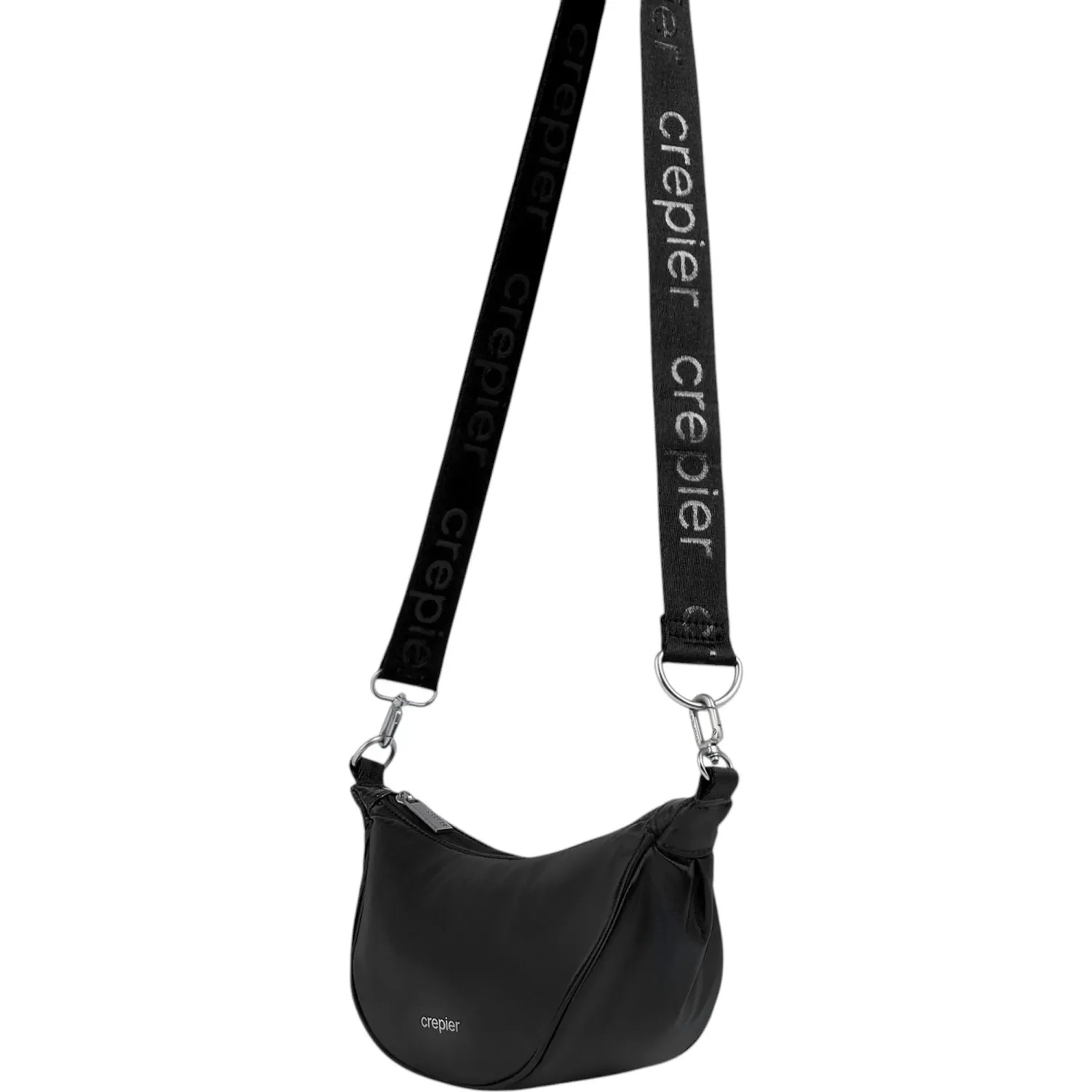 Bolso Crepier Mujer Hobo Callie 2.0 Chico color negro metálico | Platanitos