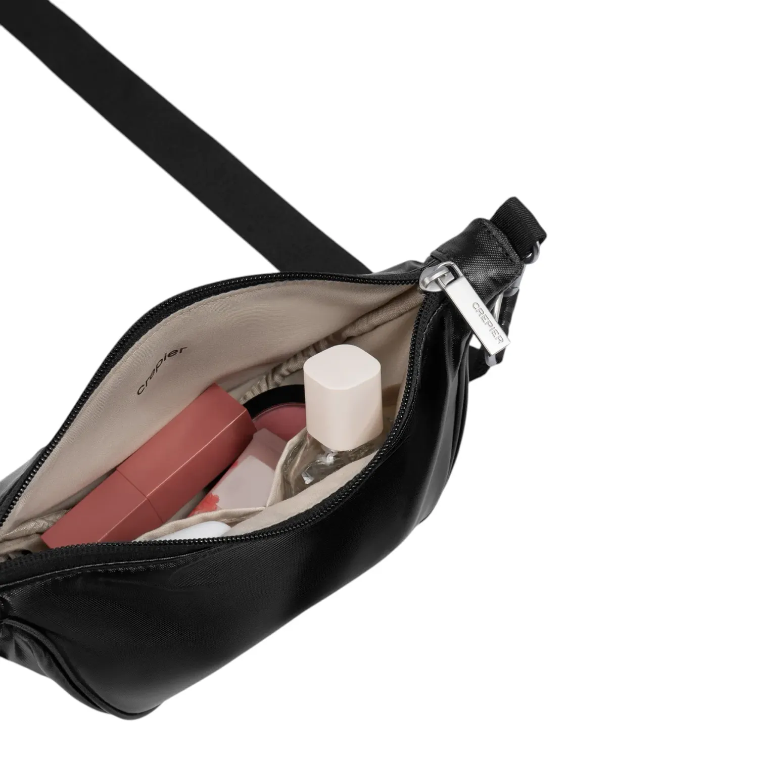 Bolso Crepier Mujer Hobo Callie 2.0 Chico color negro metálico | Platanitos