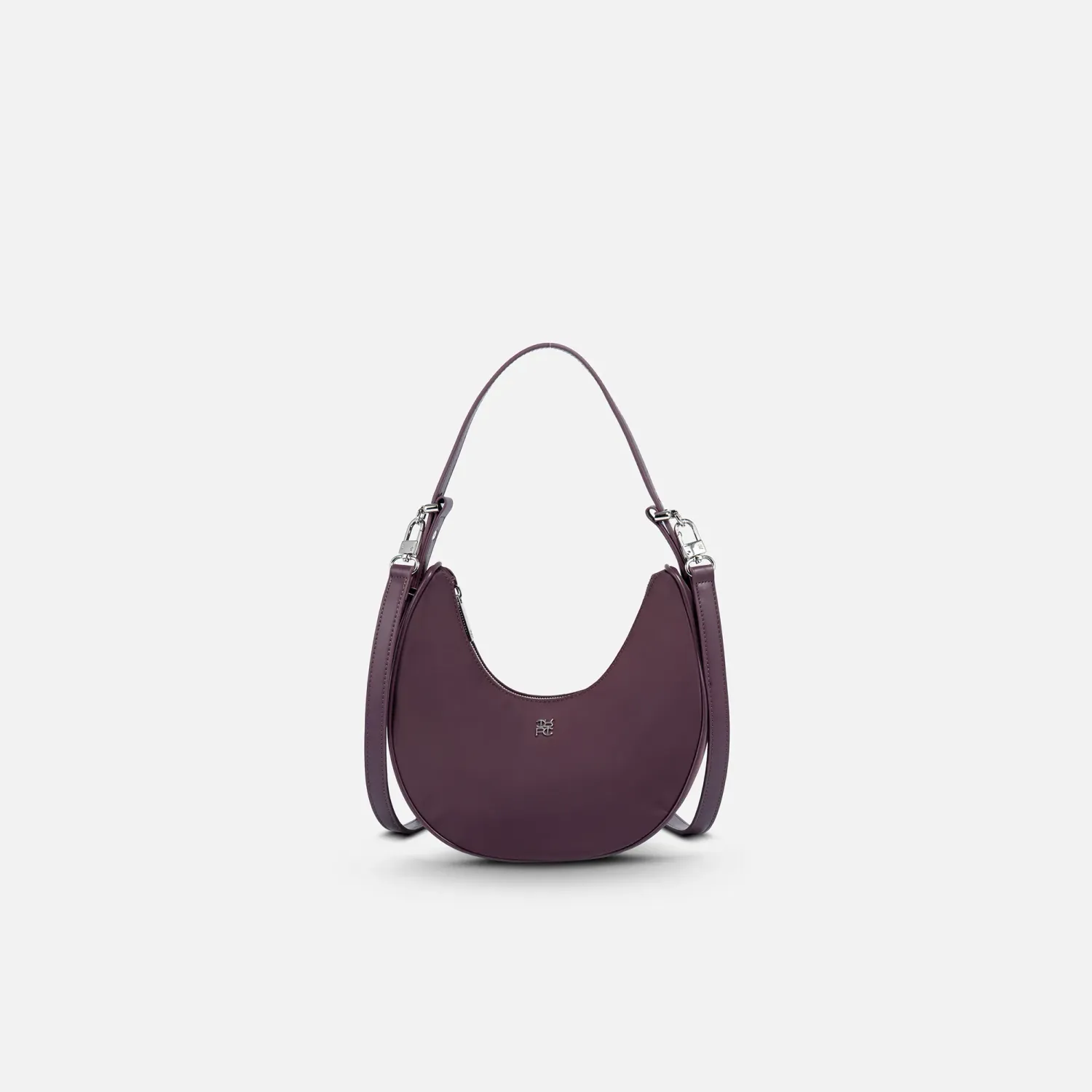 Bolso Crepier Mujer Hobo Devon Chico color burgundy | Platanitos
