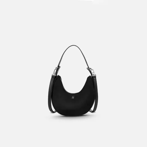 Bolso Crepier Mujer Hobo Devon Chico color negro | Platanitos