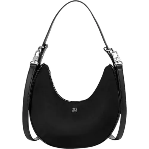 Bolso Crepier Mujer Hobo Devon Chico color negro | Platanitos