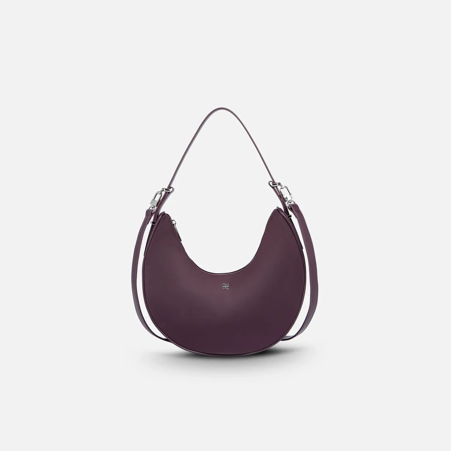 Bolso Crepier Mujer Hobo Devon Mediano color burgundy | Platanitos