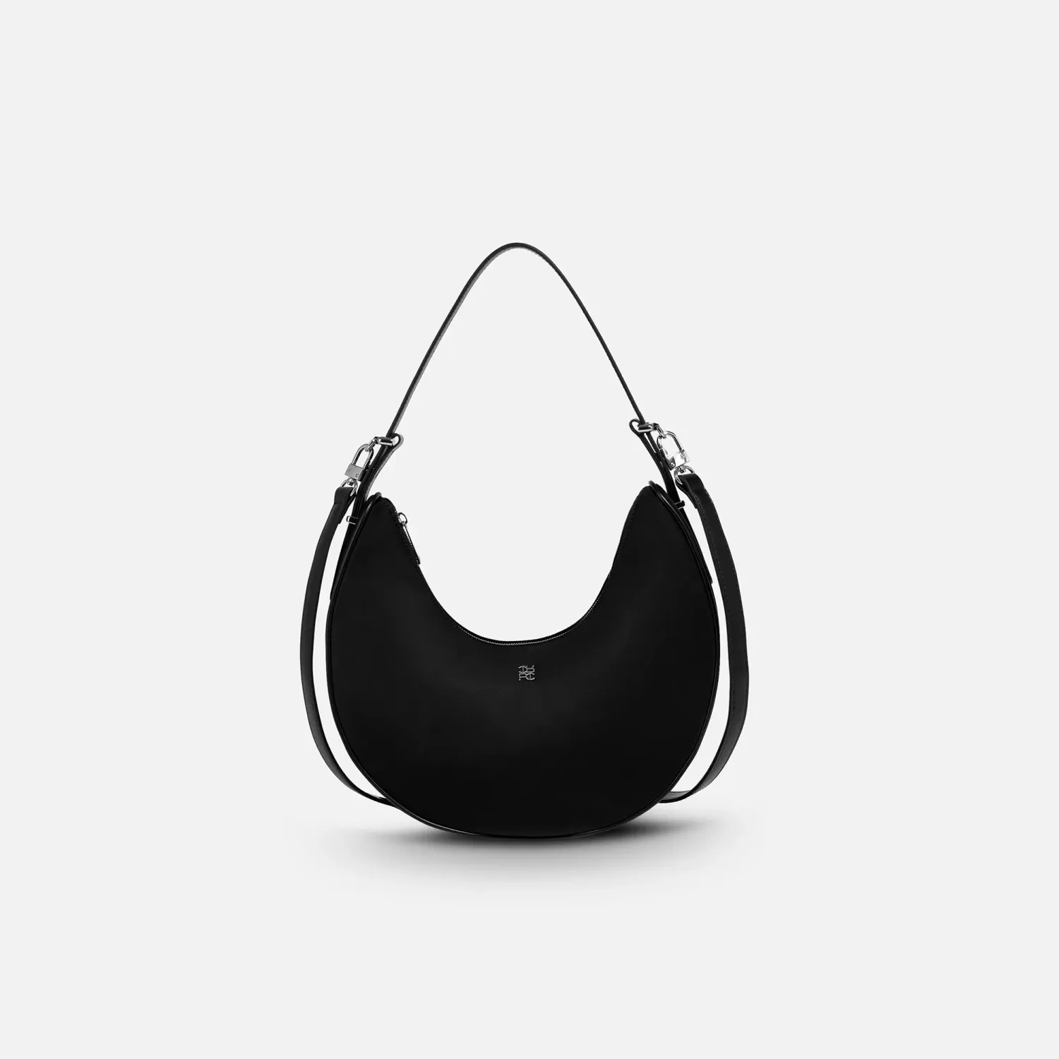Bolso Crepier Mujer Hobo Devon Mediano color negro | Platanitos