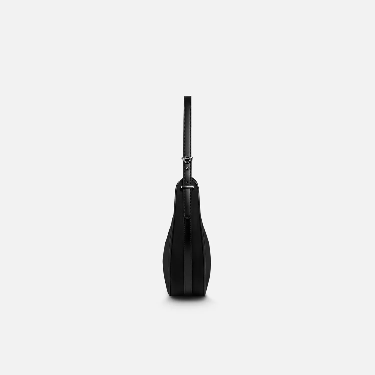 Bolso Crepier Mujer Hobo Devon Mediano color negro | Platanitos