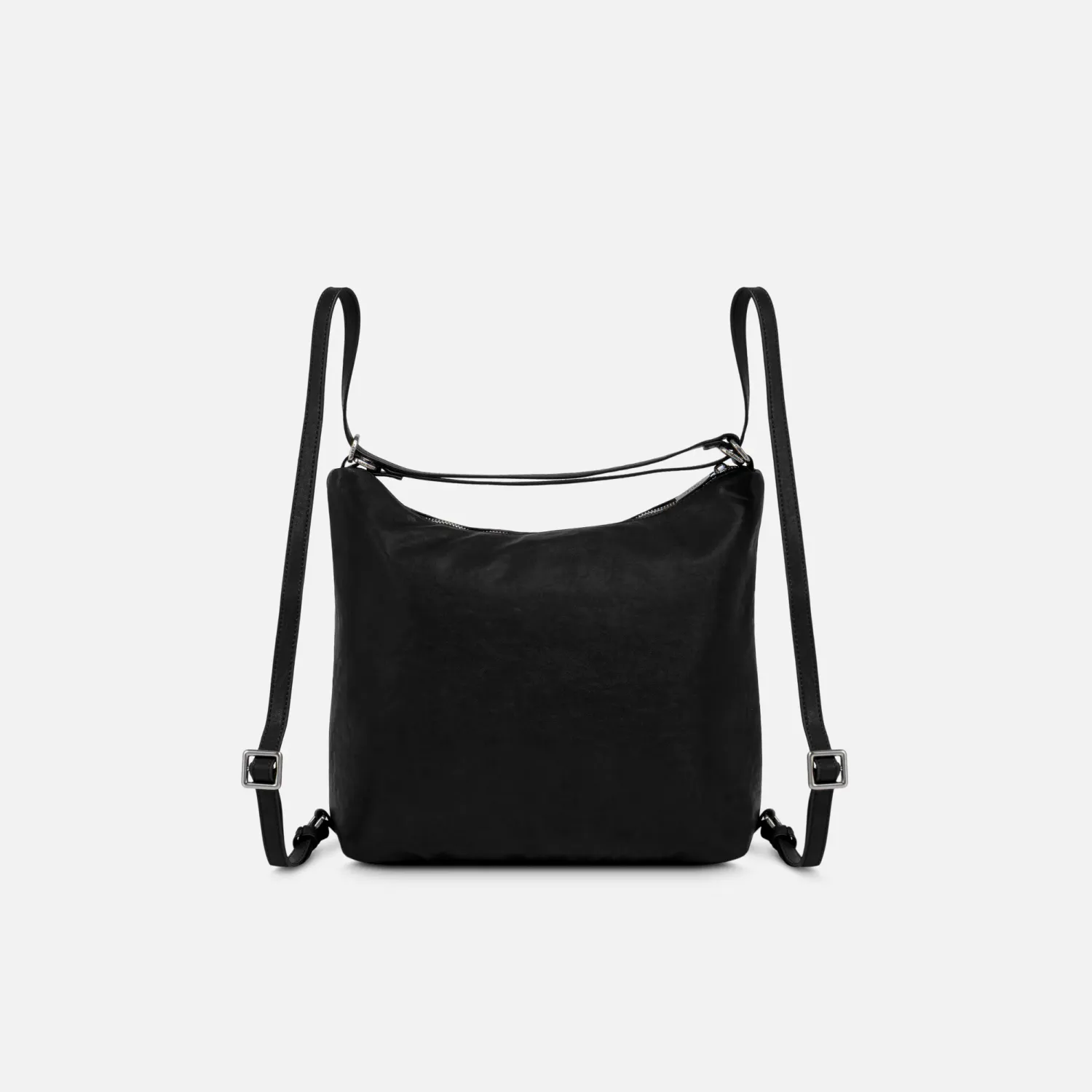 Bolso Crepier Mujer Hobo Kyra Mediano color negro | Platanitos