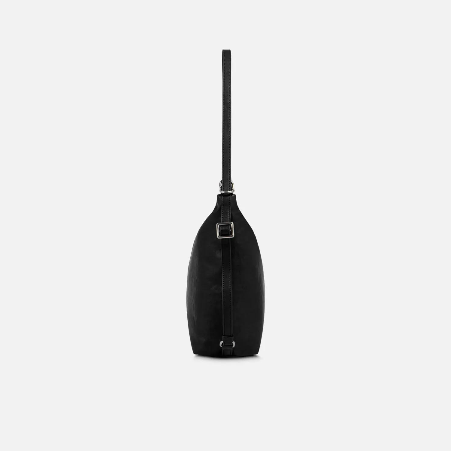 Bolso Crepier Mujer Hobo Kyra Mediano color negro | Platanitos