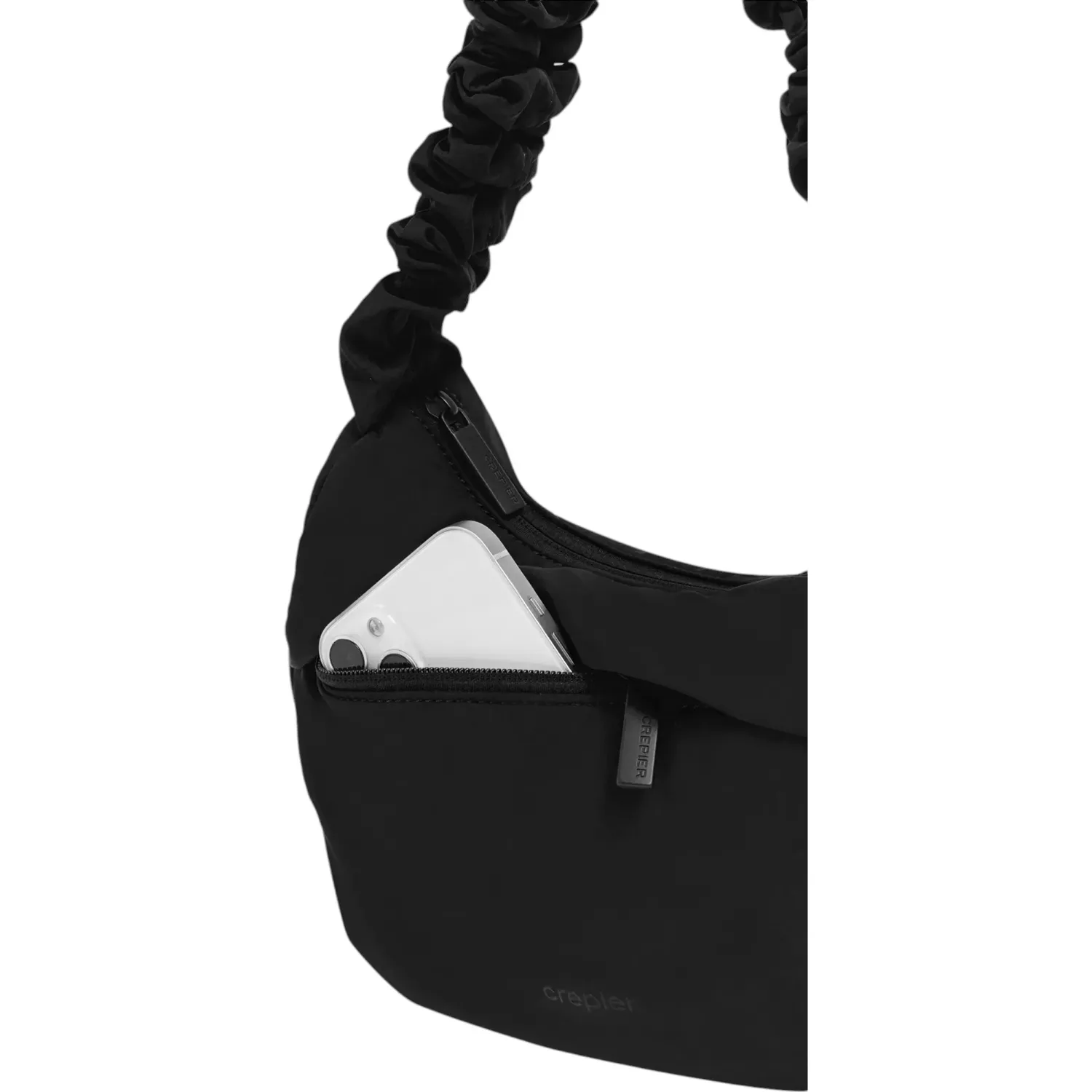 CREPIER Bolso Crepier Mujer Hobo Mady Chico color negro | Platanitos