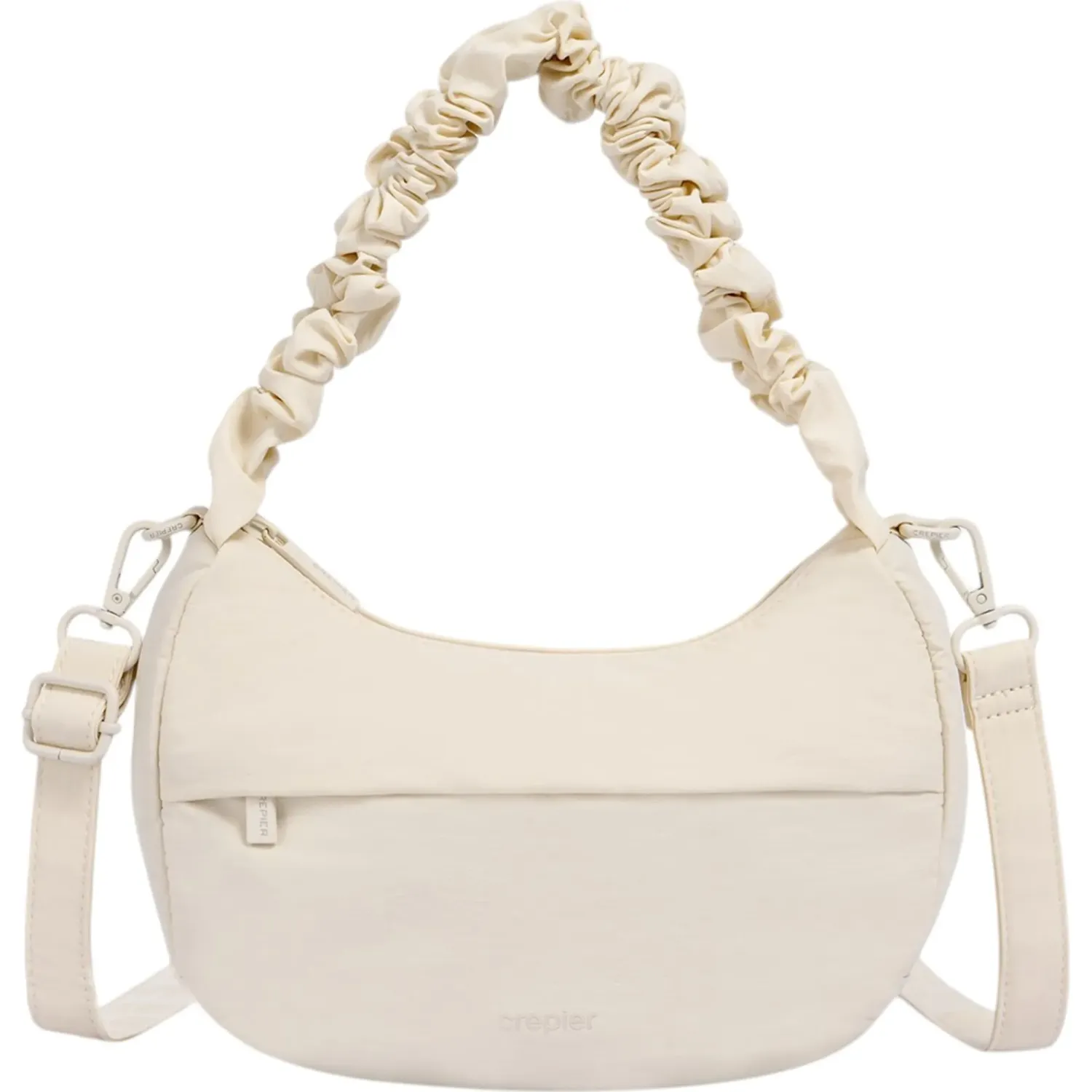 CREPIER Bolso Crepier Mujer Hobo Mady Chico color vainilla | Platanitos