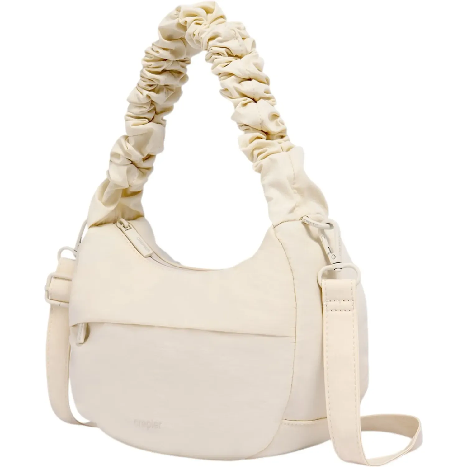 CREPIER Bolso Crepier Mujer Hobo Mady Chico color vainilla | Platanitos