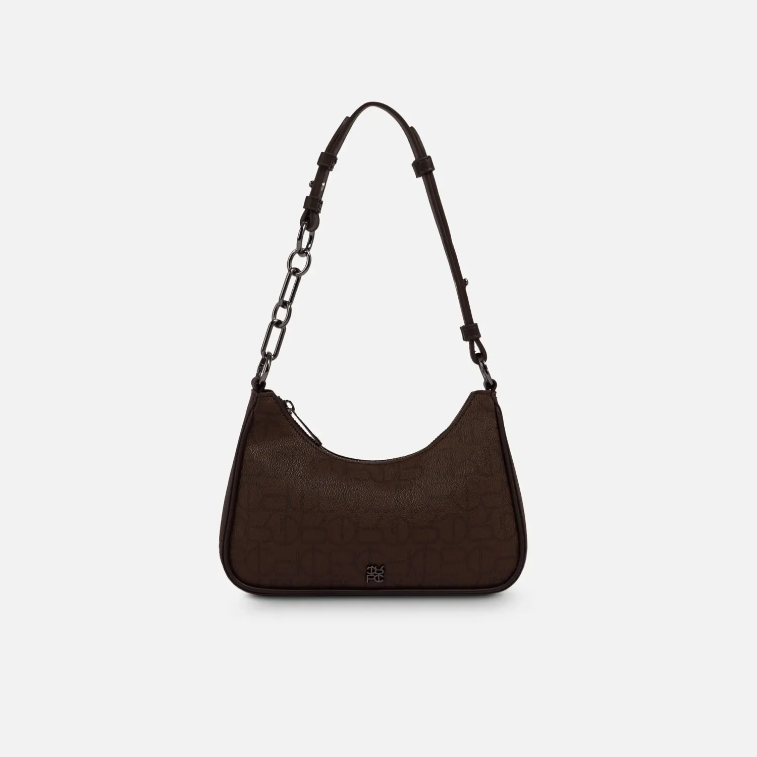 Bolso Crepier Mujer Hobo Naima Mediano color marron oscuro | Platanitos