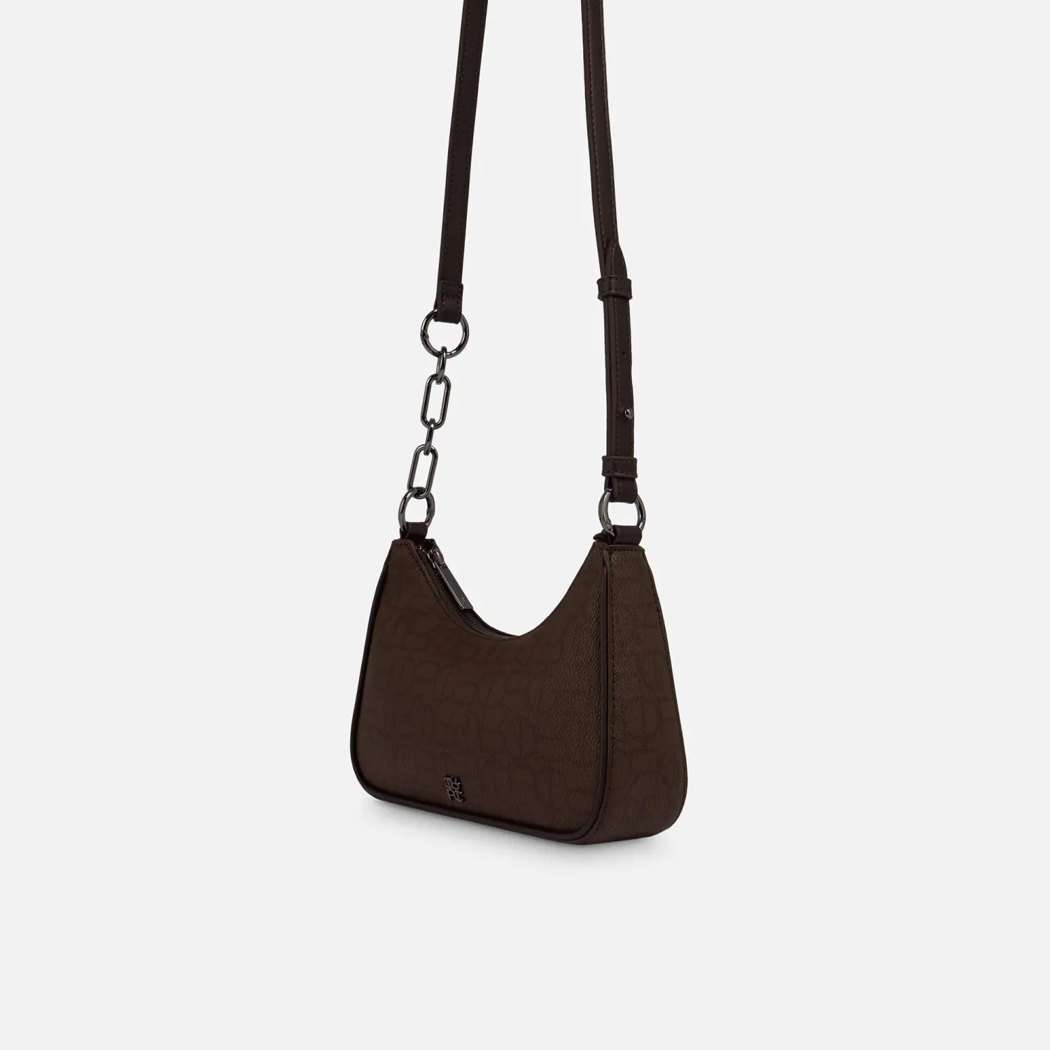 Bolso Crepier Mujer Hobo Naima Mediano color marron oscuro | Platanitos