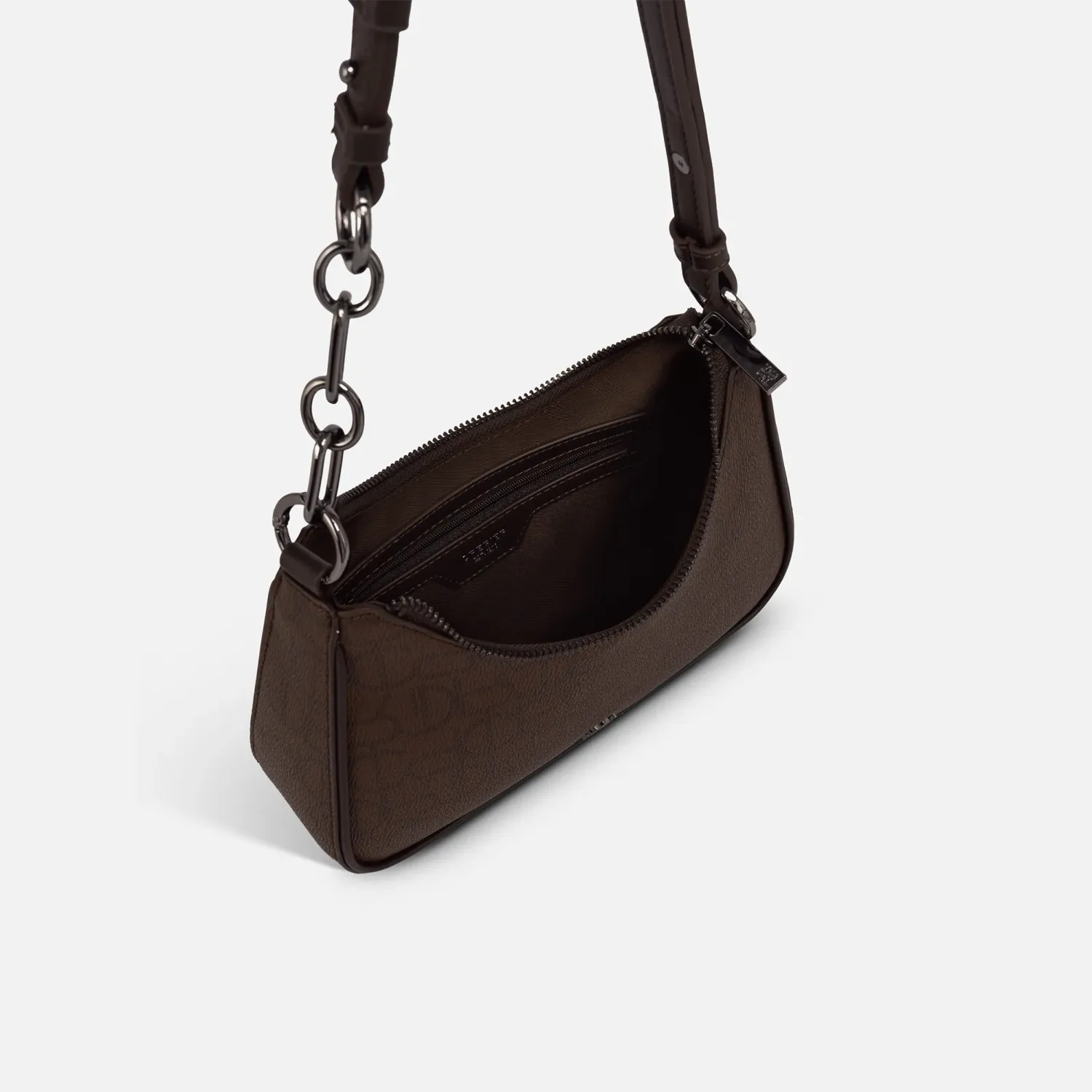 Bolso Crepier Mujer Hobo Naima Mediano color marron oscuro | Platanitos