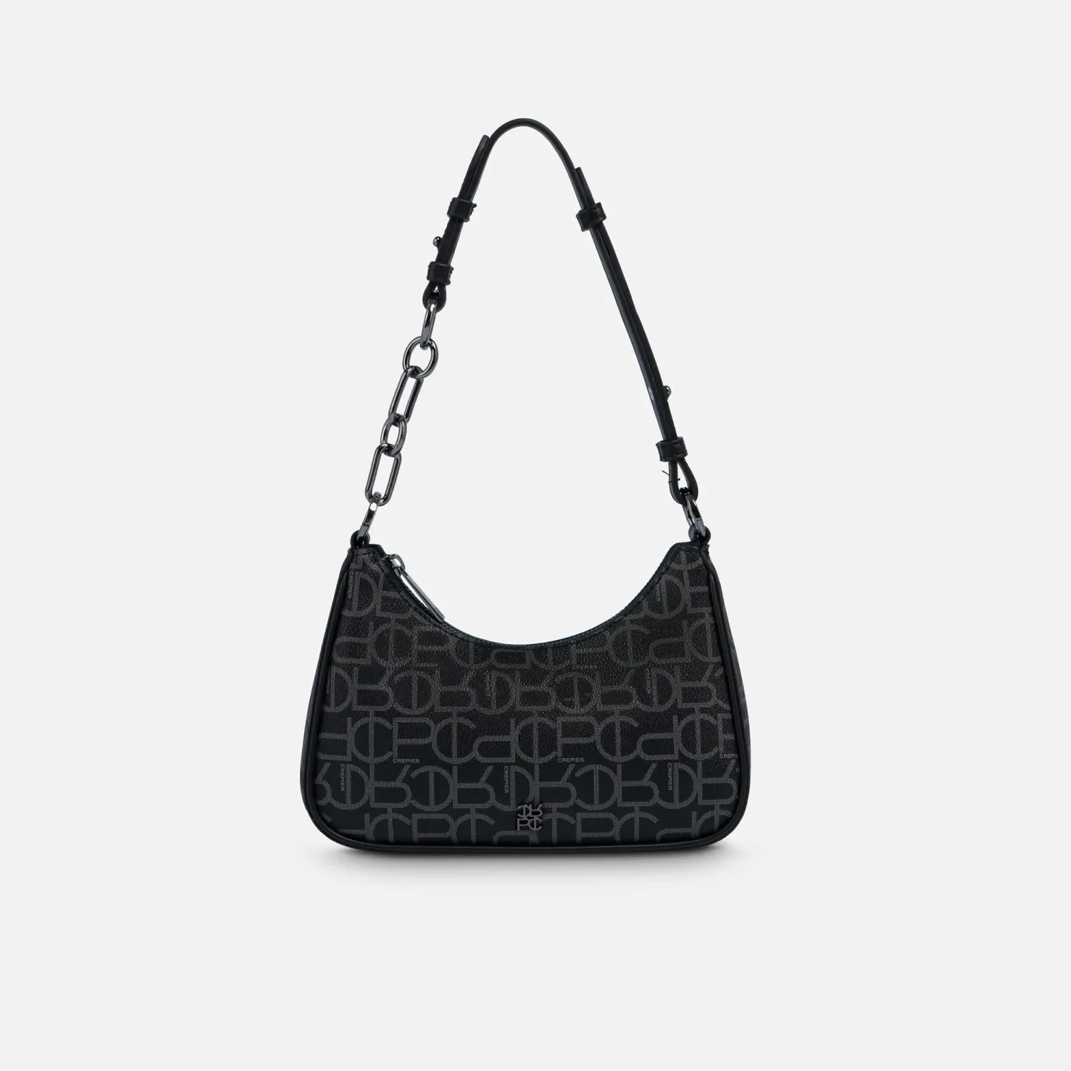 Bolso Crepier Mujer Hobo Naima Mediano color negro | Platanitos