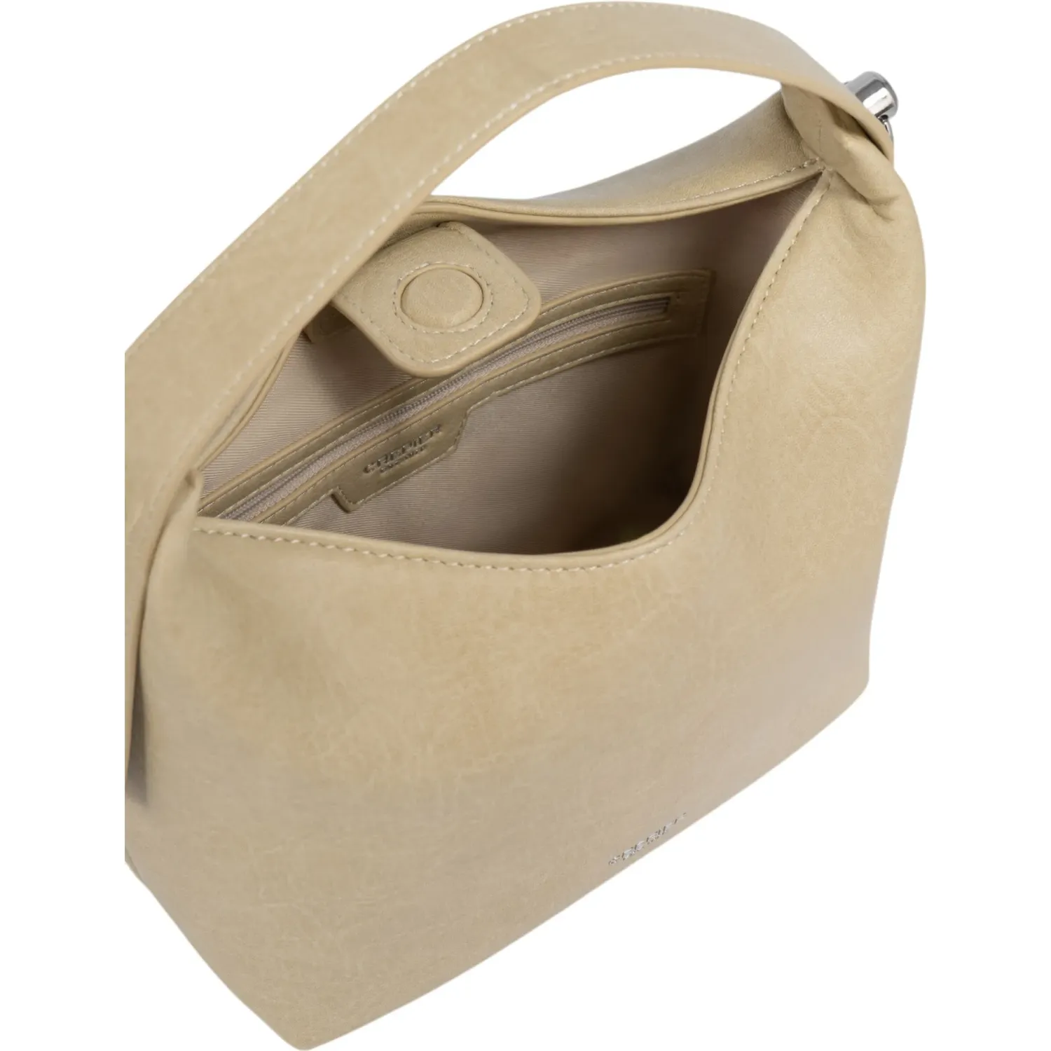 Bolso Crepier Mujer Hobo Onelia Chico color beige | Platanitos