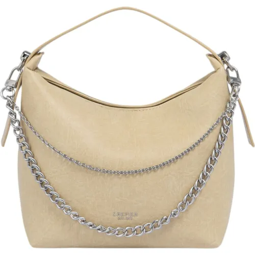 Bolso Crepier Mujer Hobo Onelia Chico color beige | Platanitos