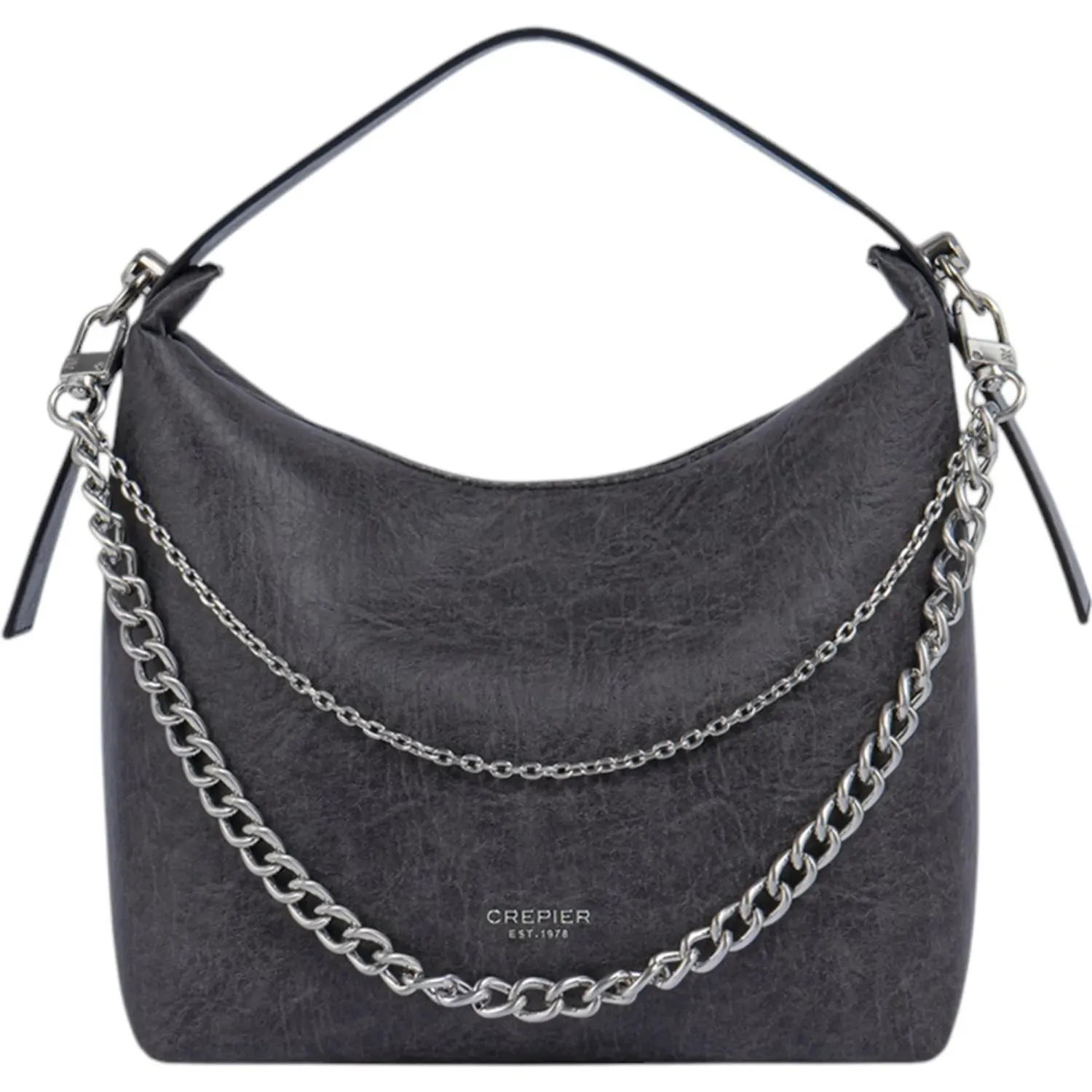 CREPIER Bolso Crepier Mujer Hobo Onelia Chico color negro | Platanitos
