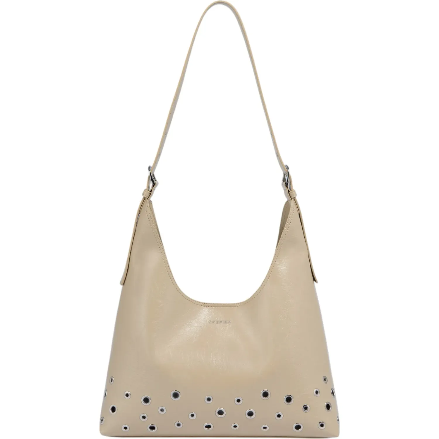 CREPIER Bolso Crepier Mujer Hobo Skye Grande color beige | Platanitos