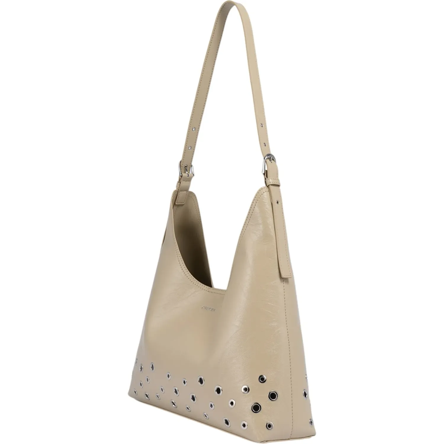 CREPIER Bolso Crepier Mujer Hobo Skye Grande color beige | Platanitos