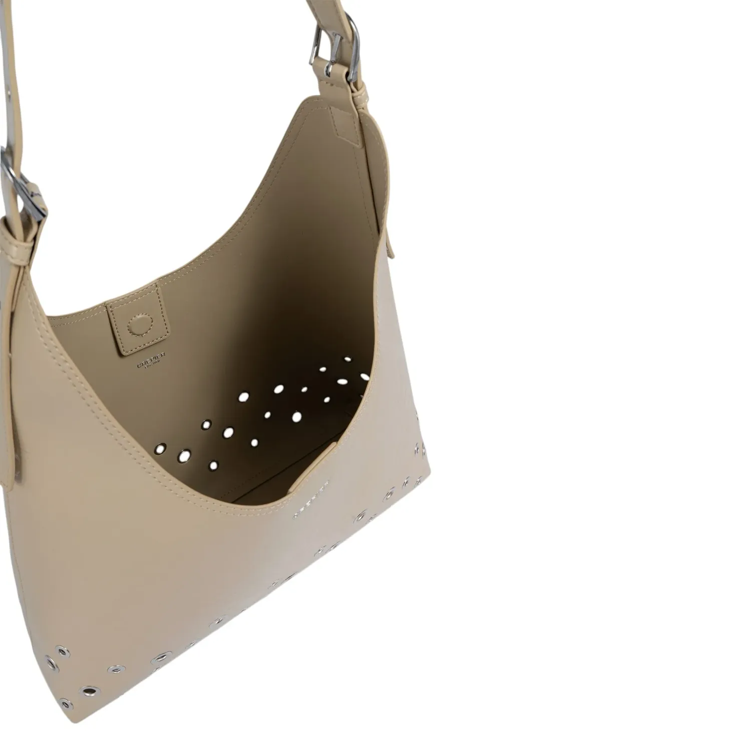 CREPIER Bolso Crepier Mujer Hobo Skye Grande color beige | Platanitos