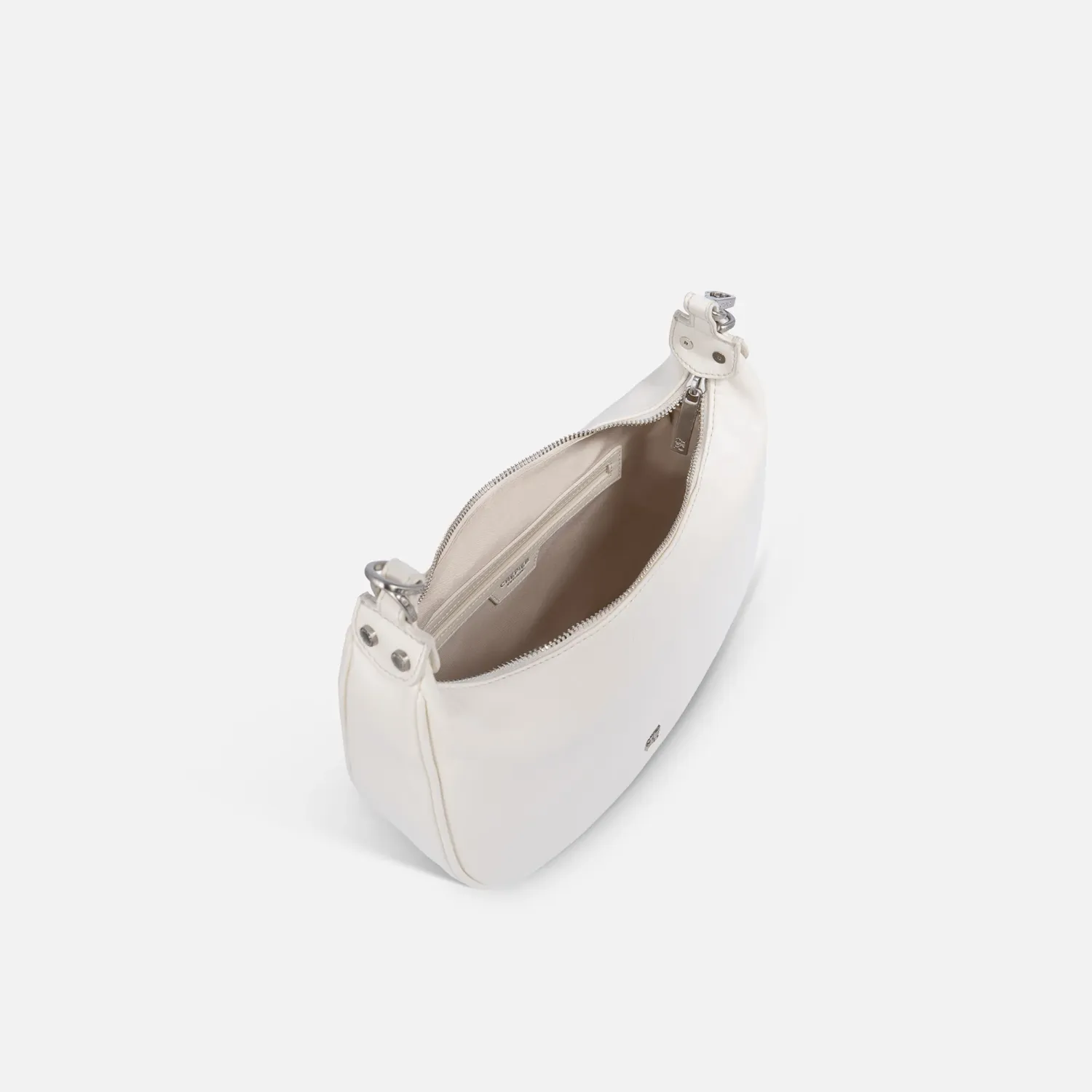 Bolso Crepier Mujer Hobo Vera Mediano color vainilla | Platanitos