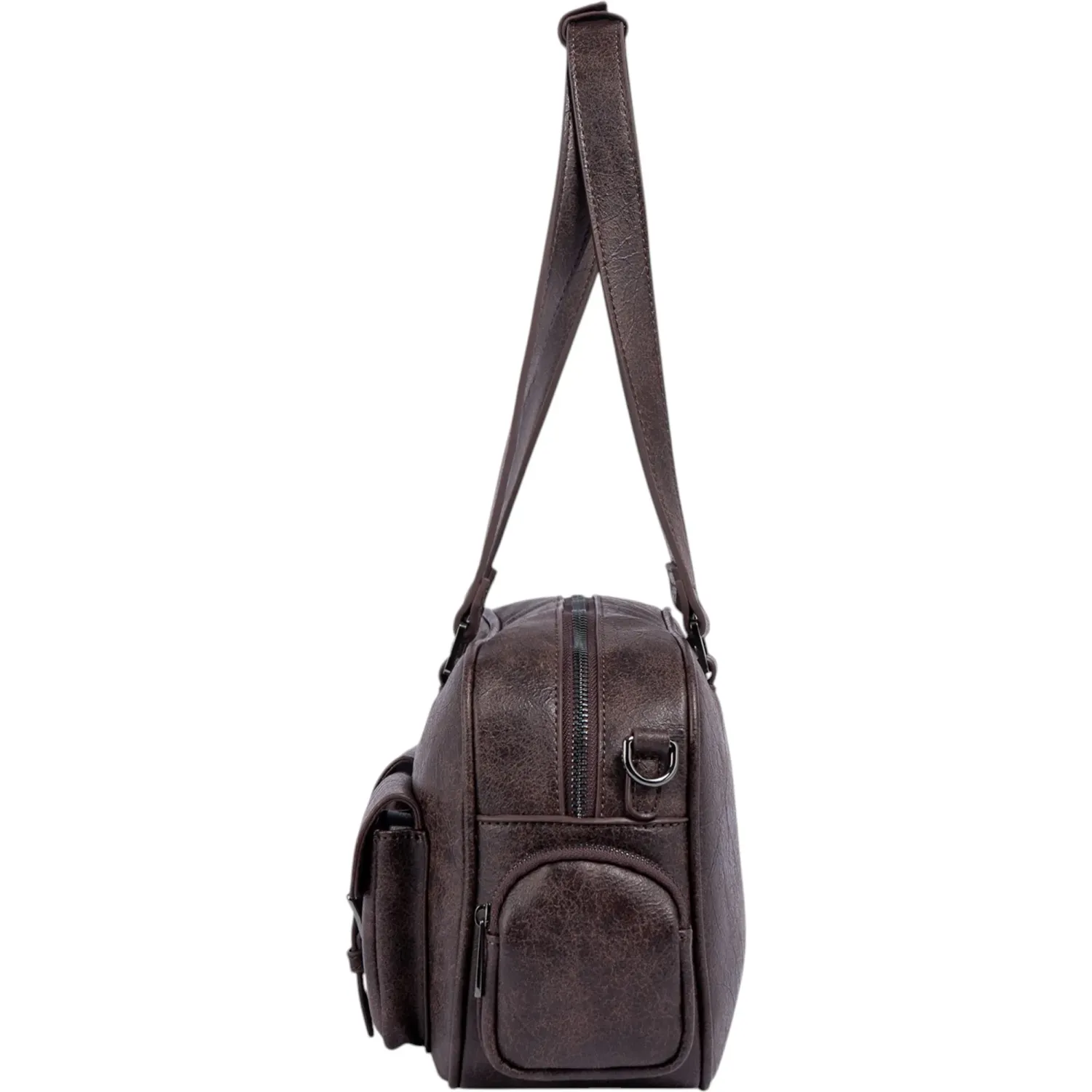 CREPIER Cartera Crepier Mujer Bowling Adeline Grande color marrón | Platanitos