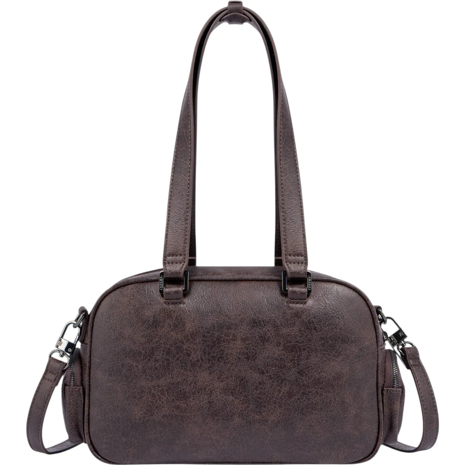 CREPIER Cartera Crepier Mujer Bowling Adeline Grande color marrón | Platanitos